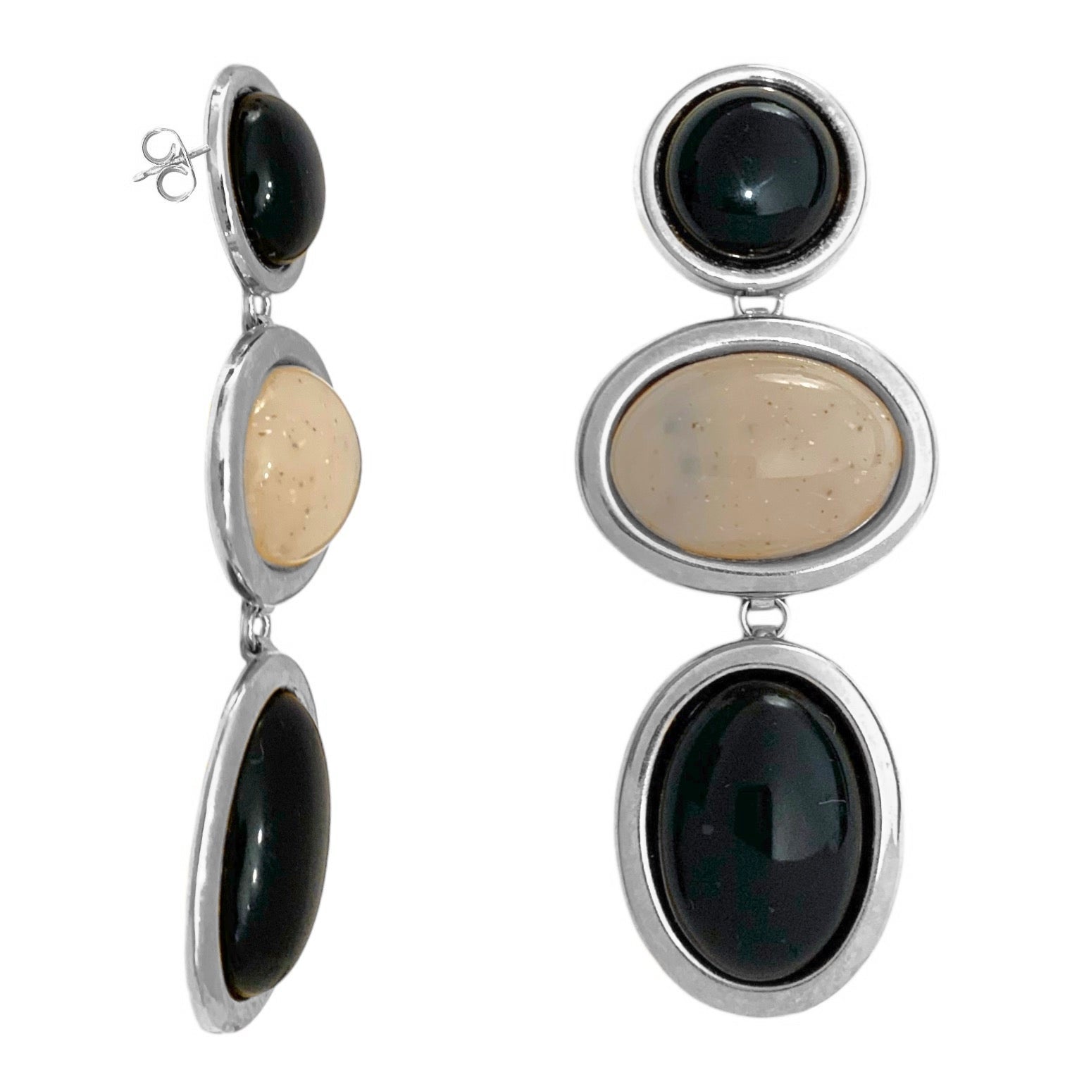 Mixed color earrings