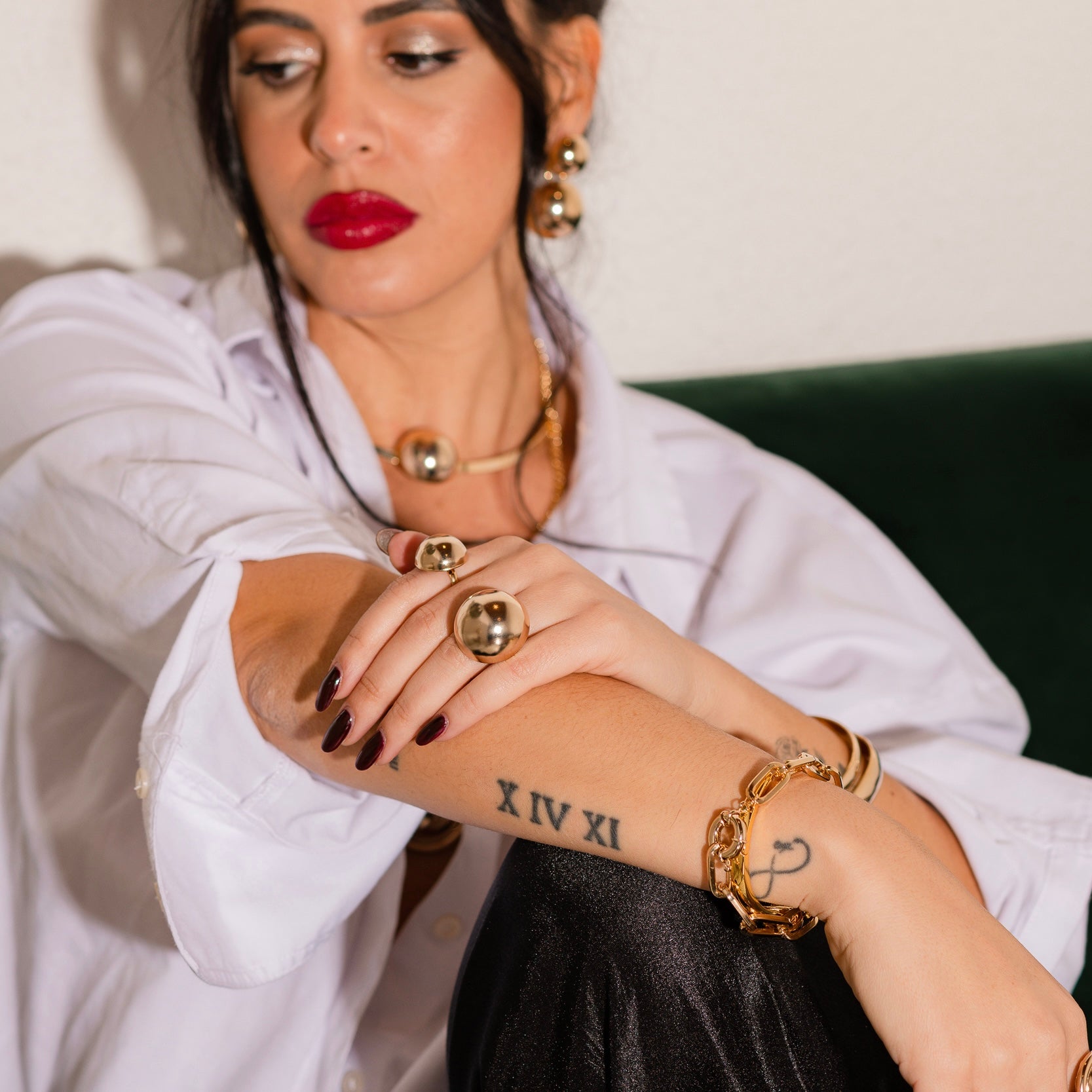 Bracciale catena square