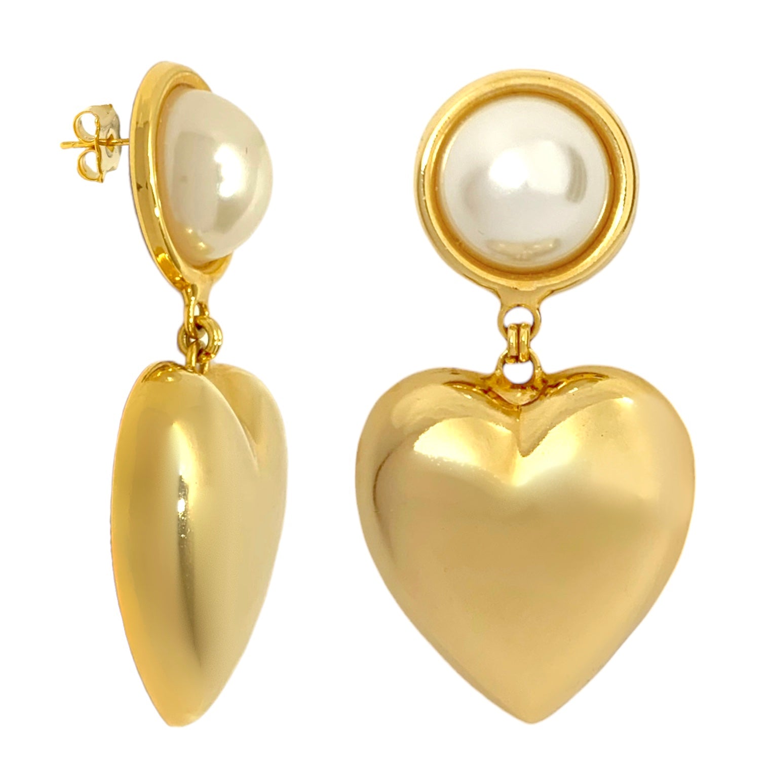 Circle love earrings