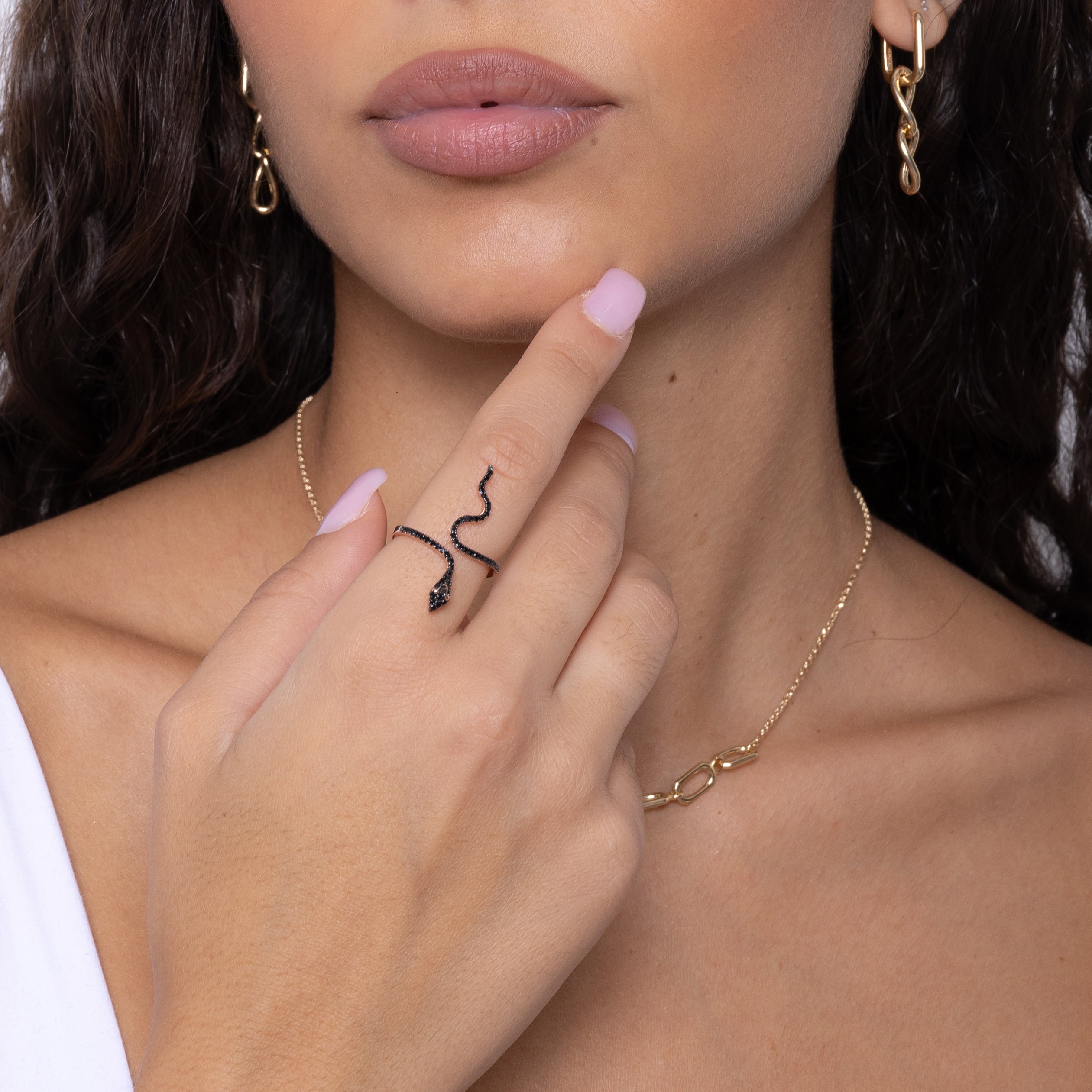 Anello Serpente Nero