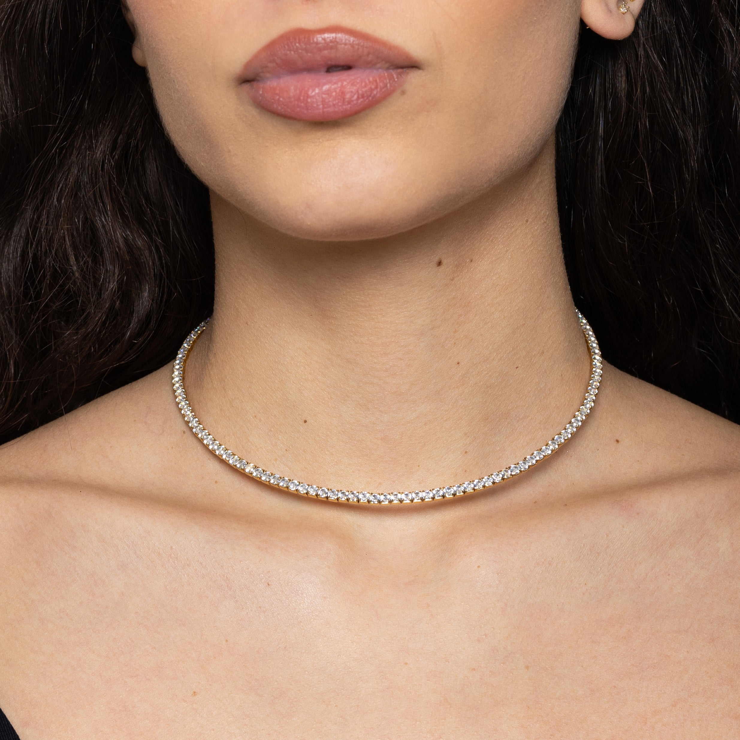 Choker Crystal casual