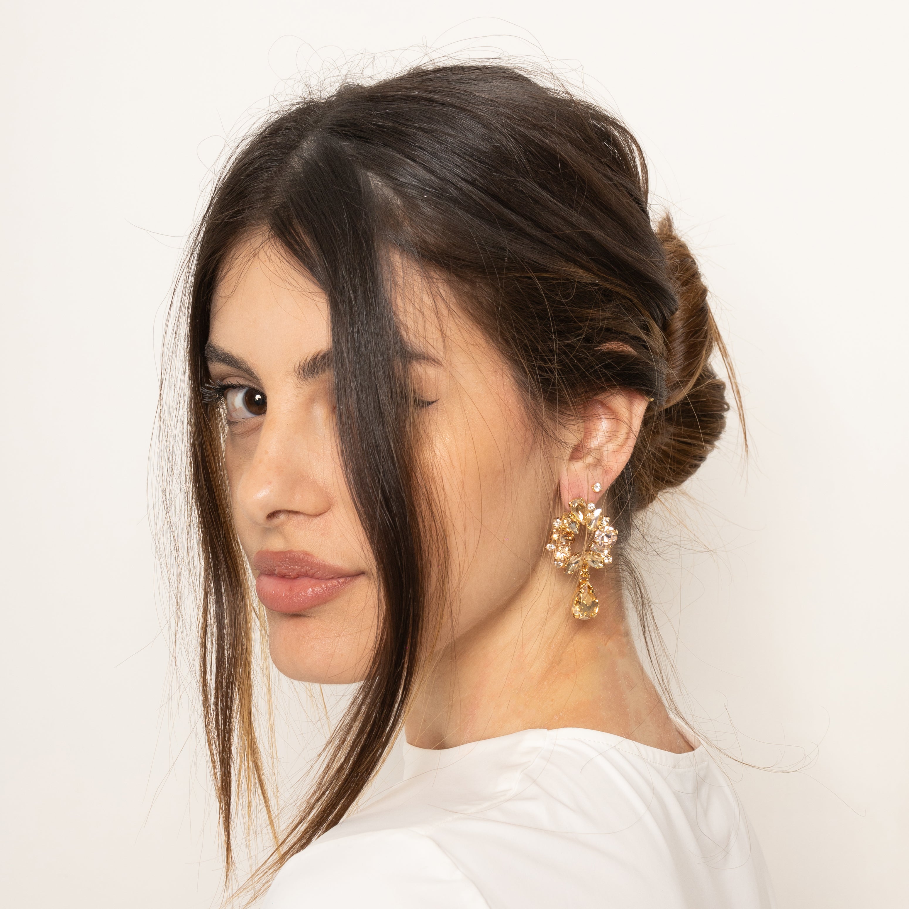 Swarovski pendant earrings