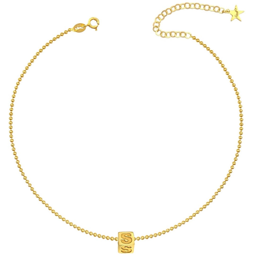 Collana letter cubik