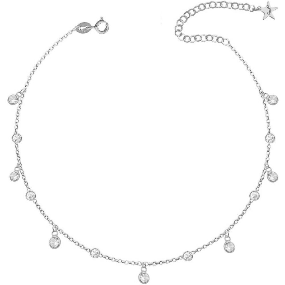 Collana con zirconi a giro