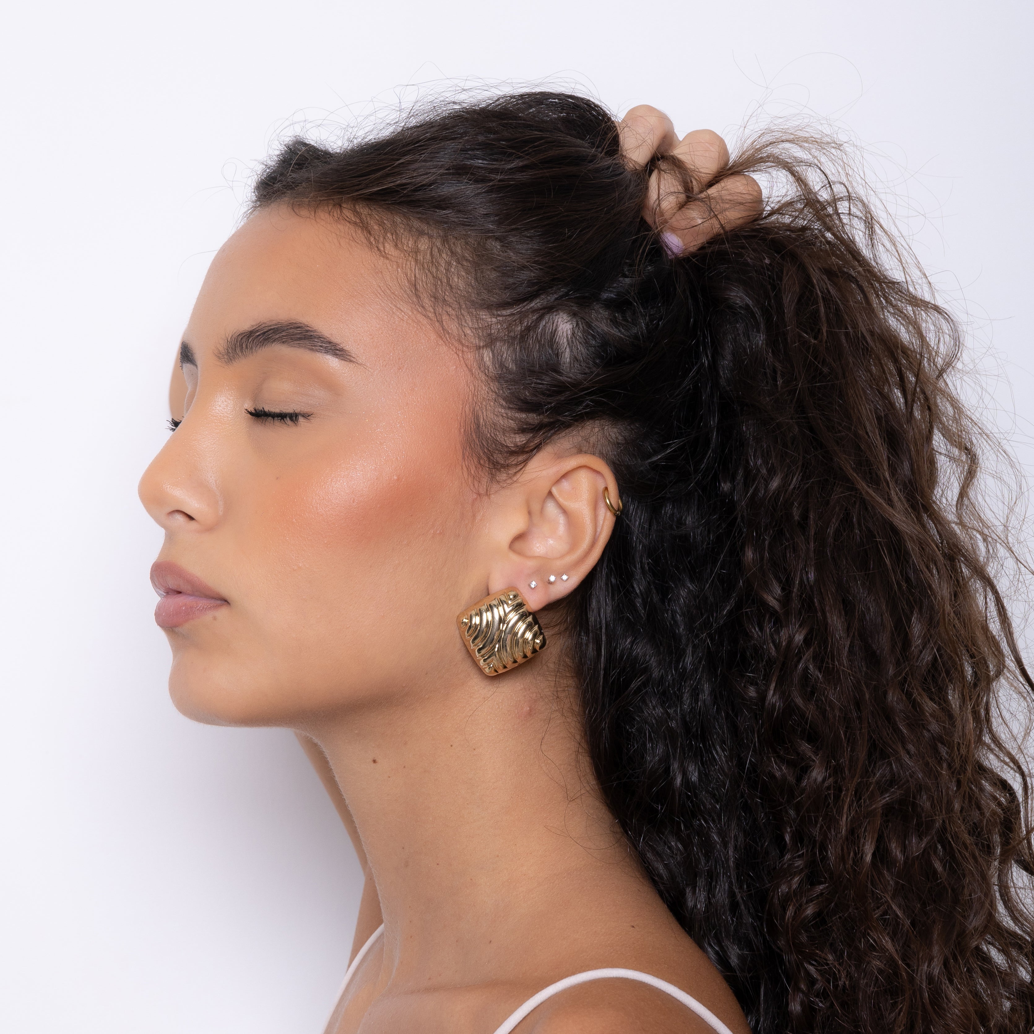 Orecchini New Rhombe Metal