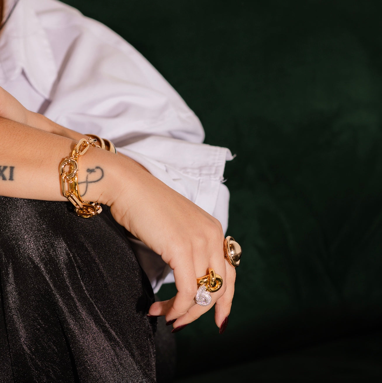 Bracciale catena square