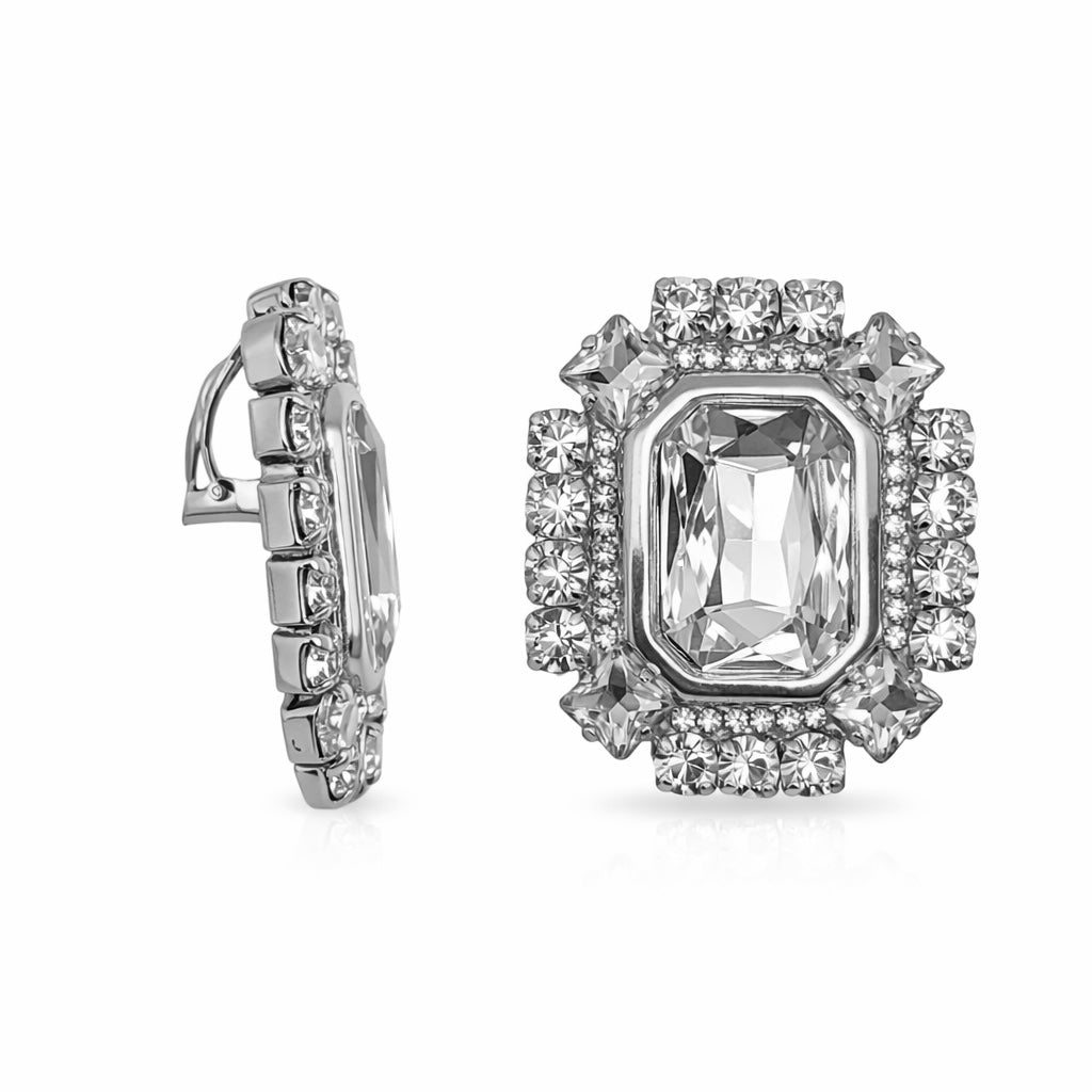 Orecchini maxi Square Swarovski