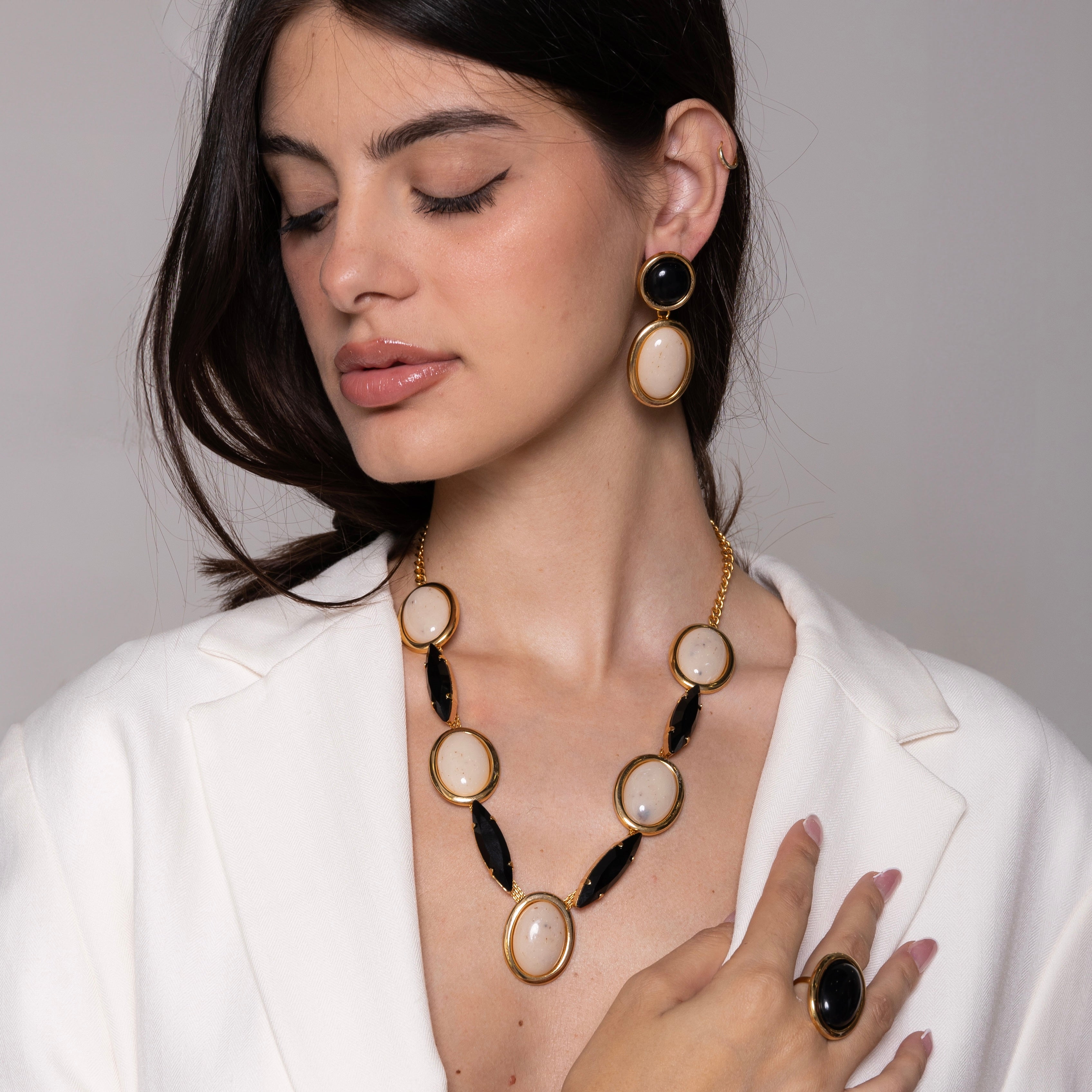 Color pendant earrings