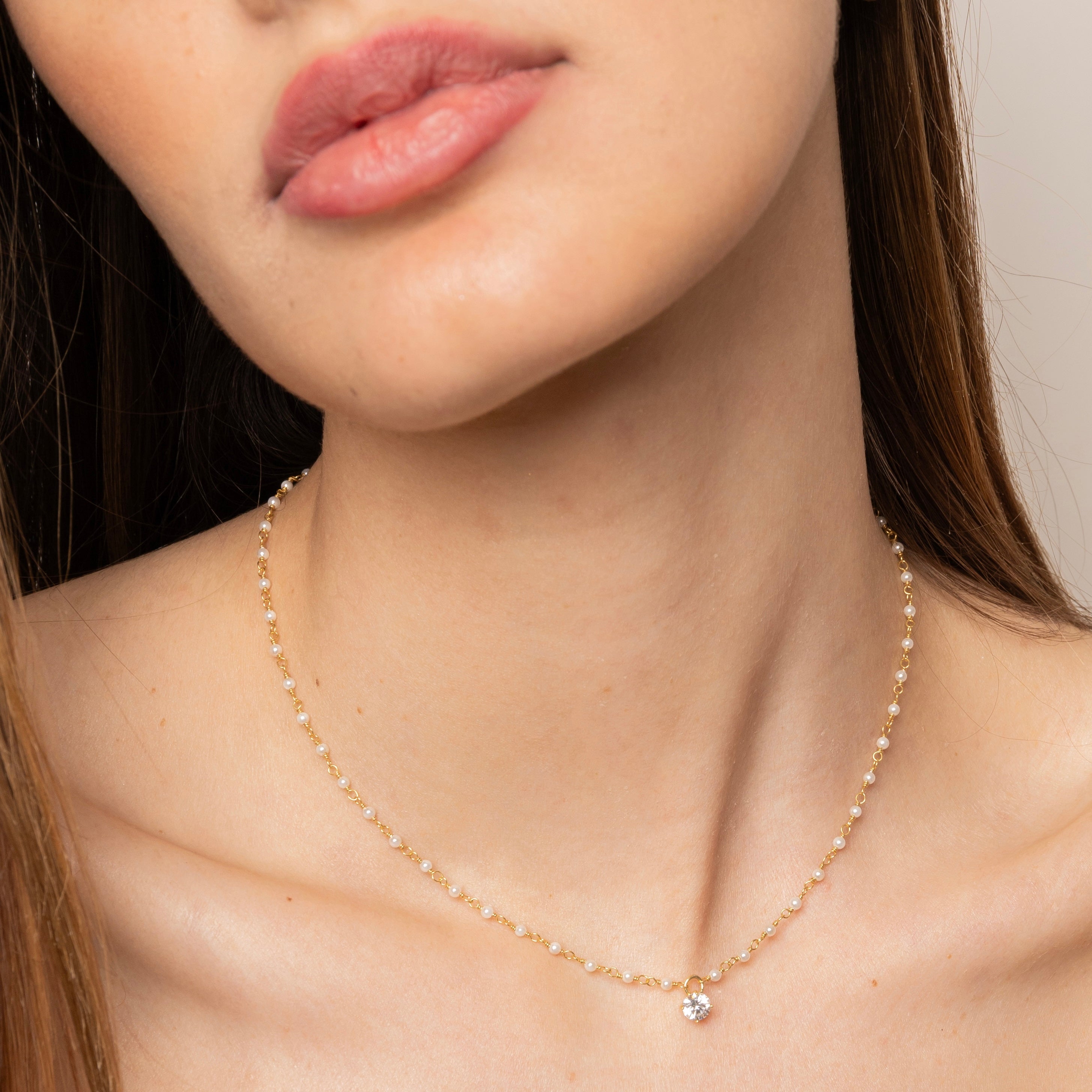 Collana pearl luce