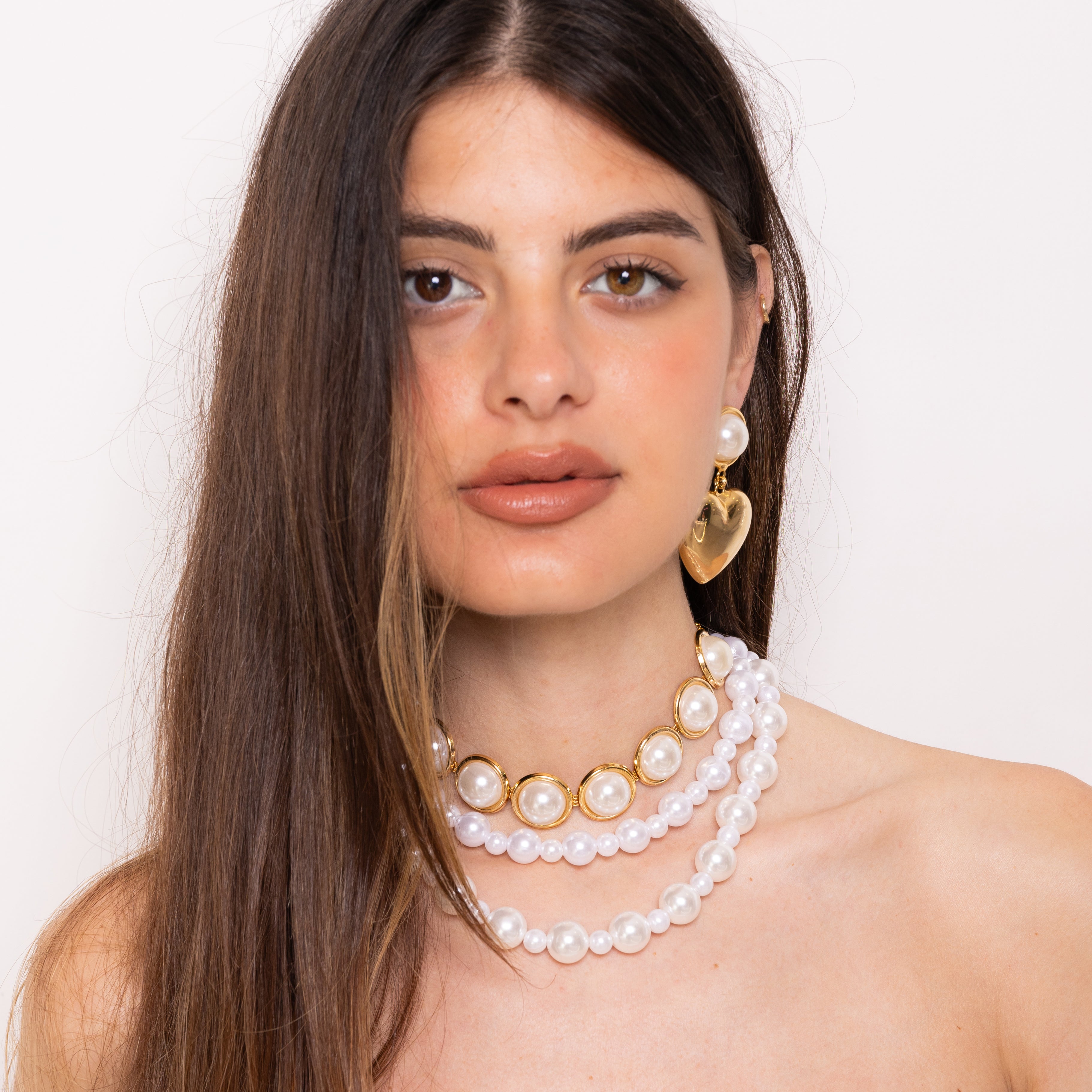 Double Pearl Necklace
