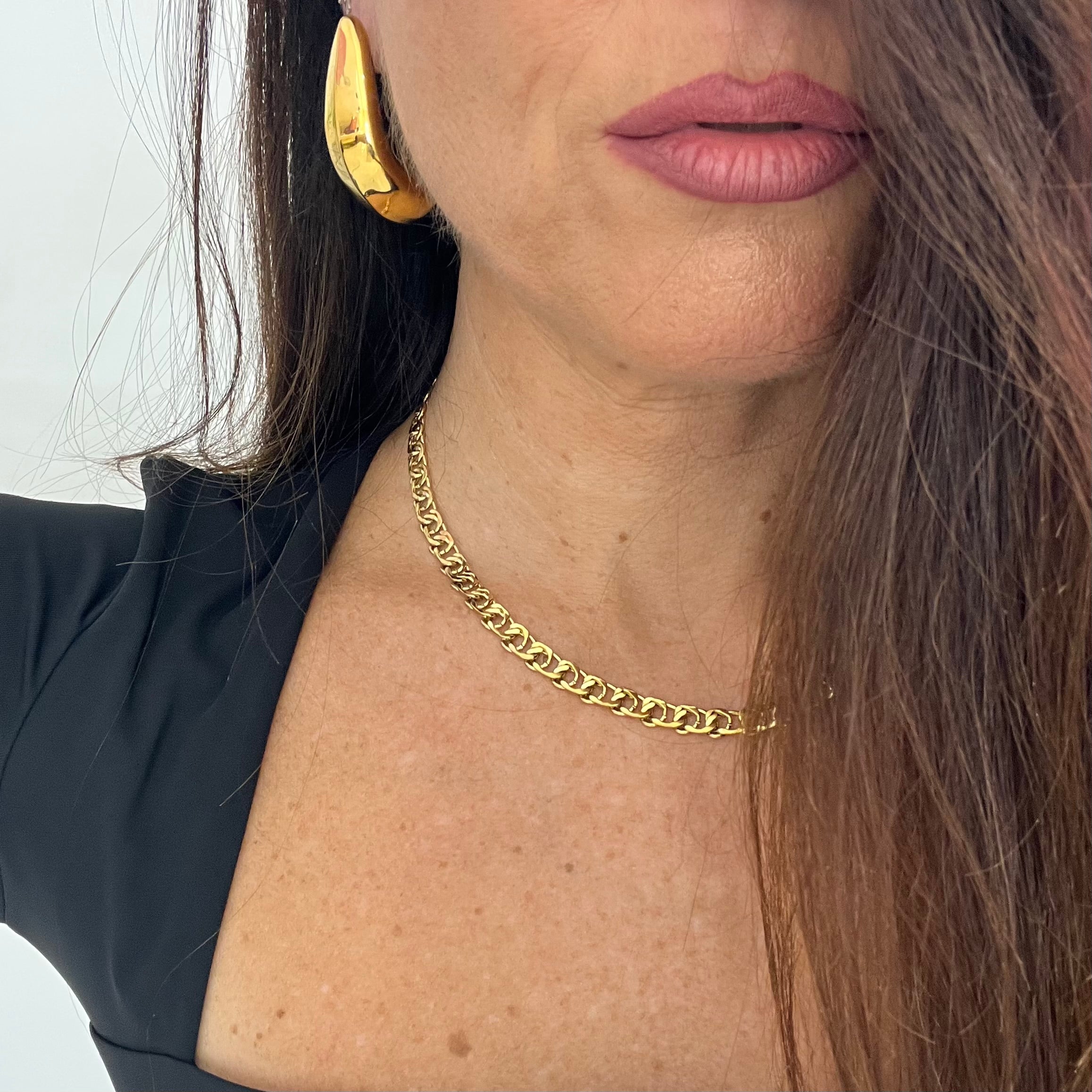 Orecchini Gold Curve