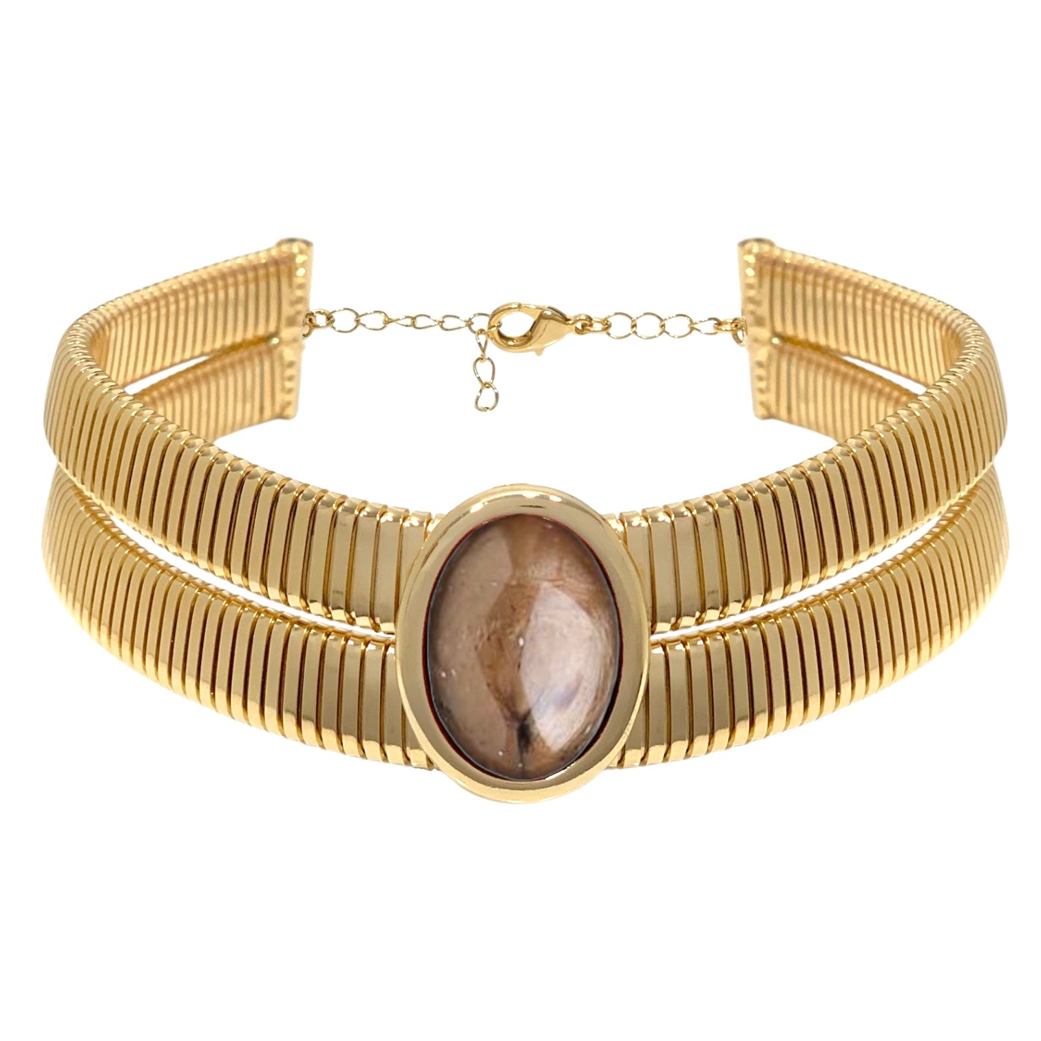 Collana tubo double color