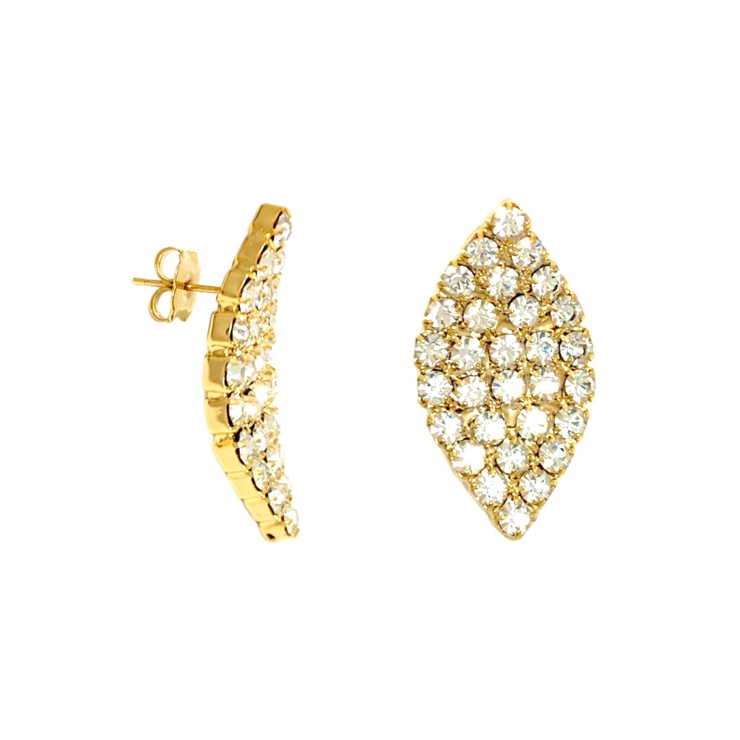 Swarovski Leaf Earrings