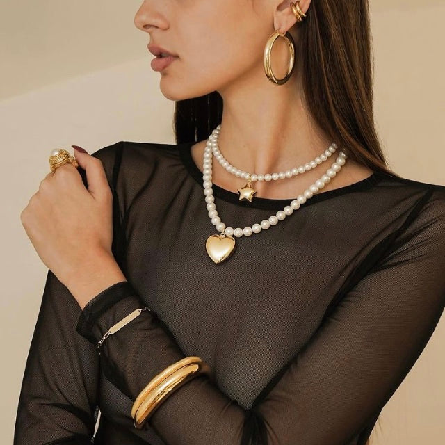 Sarah Lovers Pearly Necklace