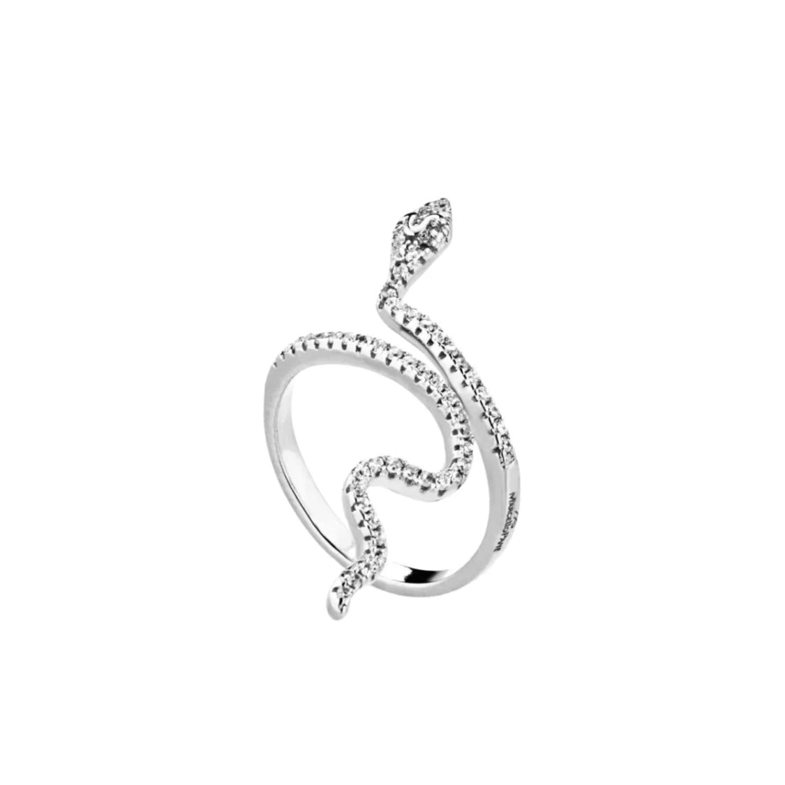 Anello Serpente Bianco