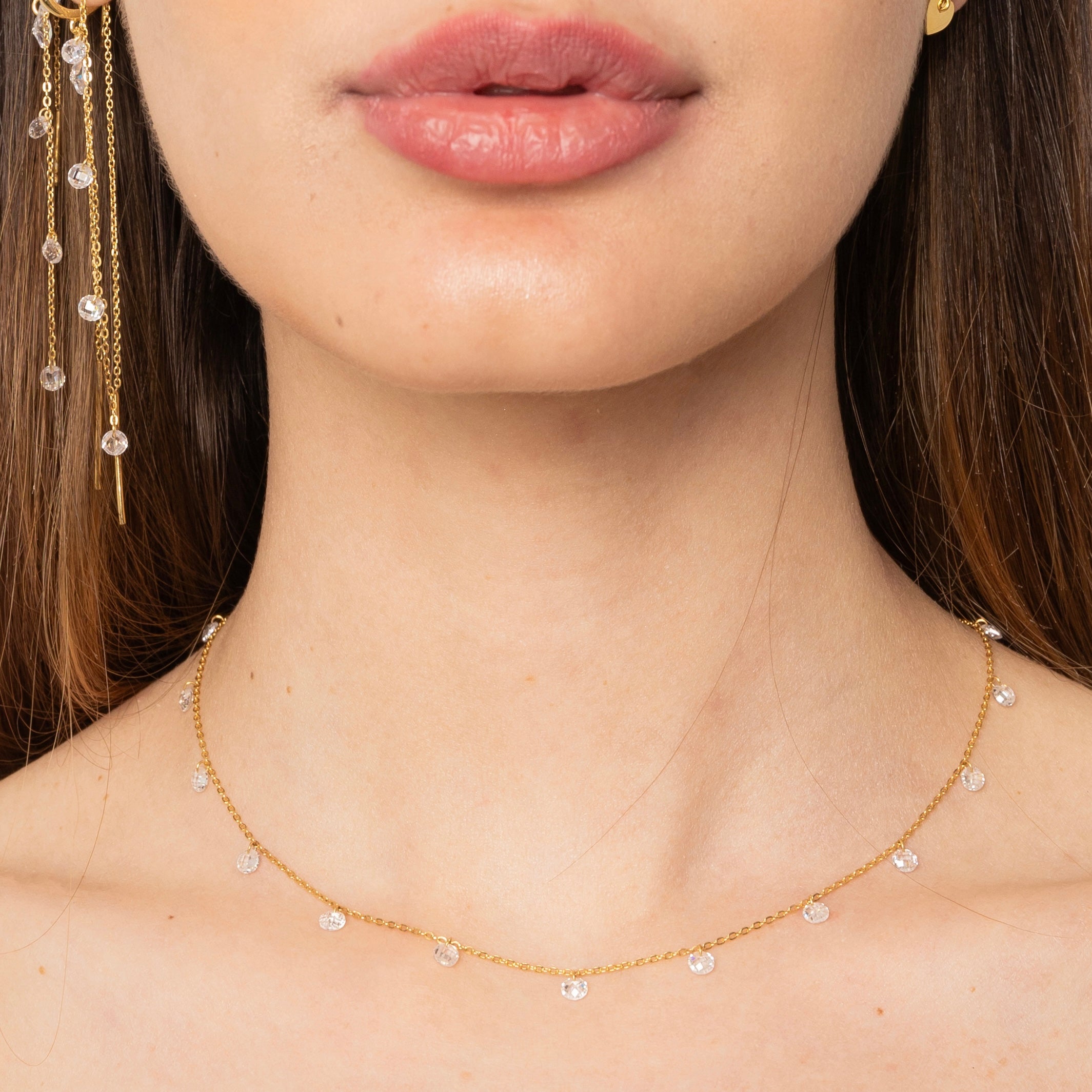 Collana multi zirconi