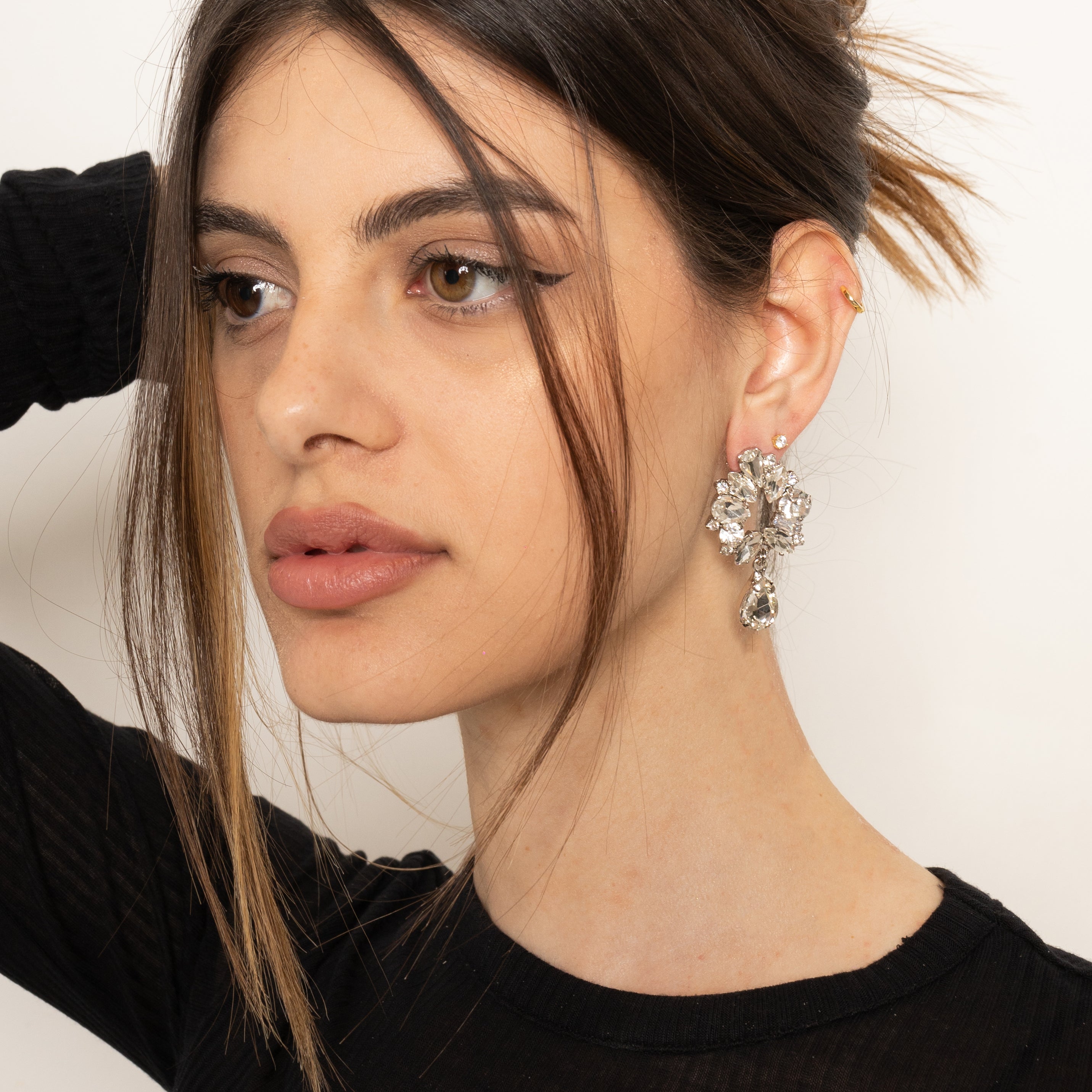 Swarovski pendant earrings