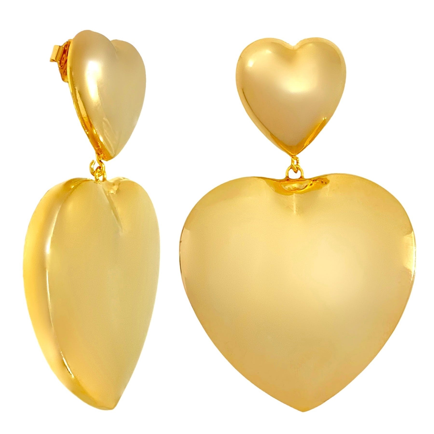 Double love earrings