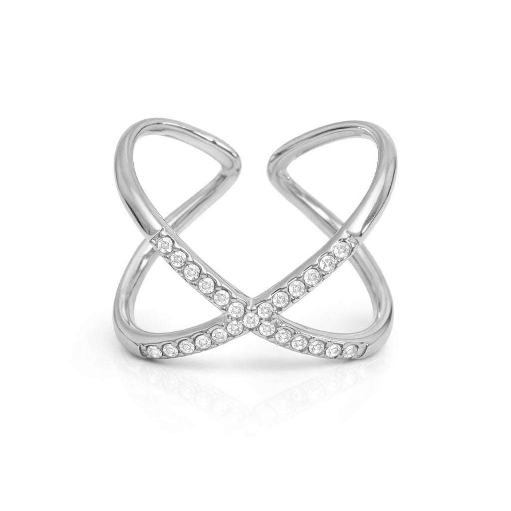 Anello incrocio casual