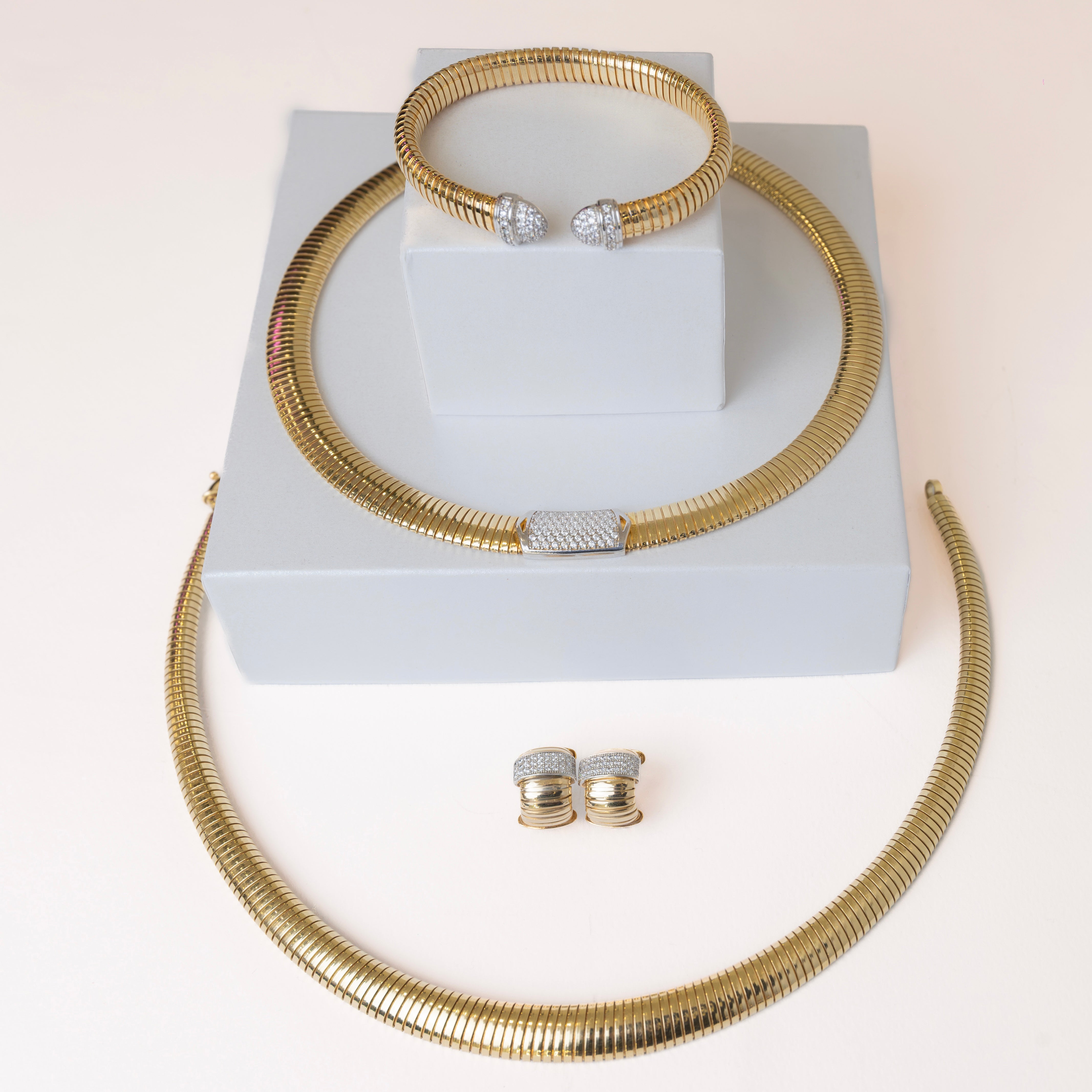 Luxury tube earrings