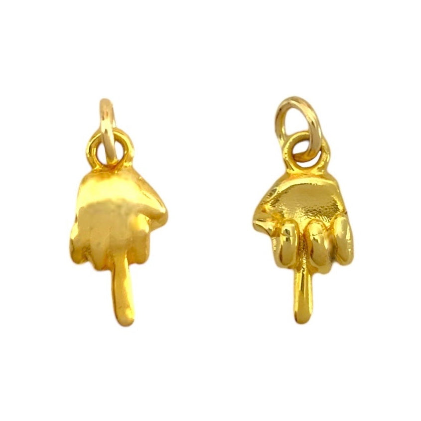 Lucky Middle Finger Charm