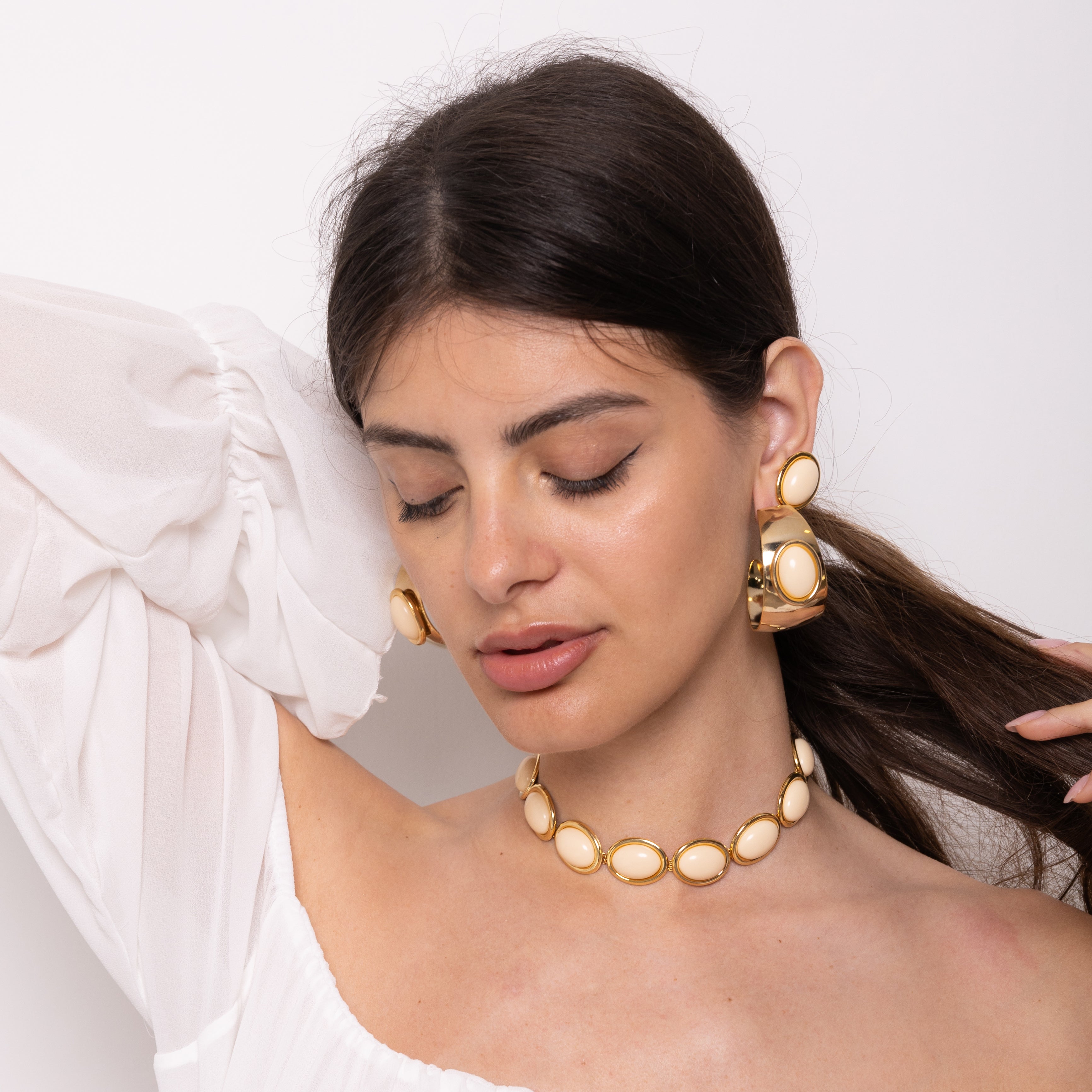 Collana Infinity oval color