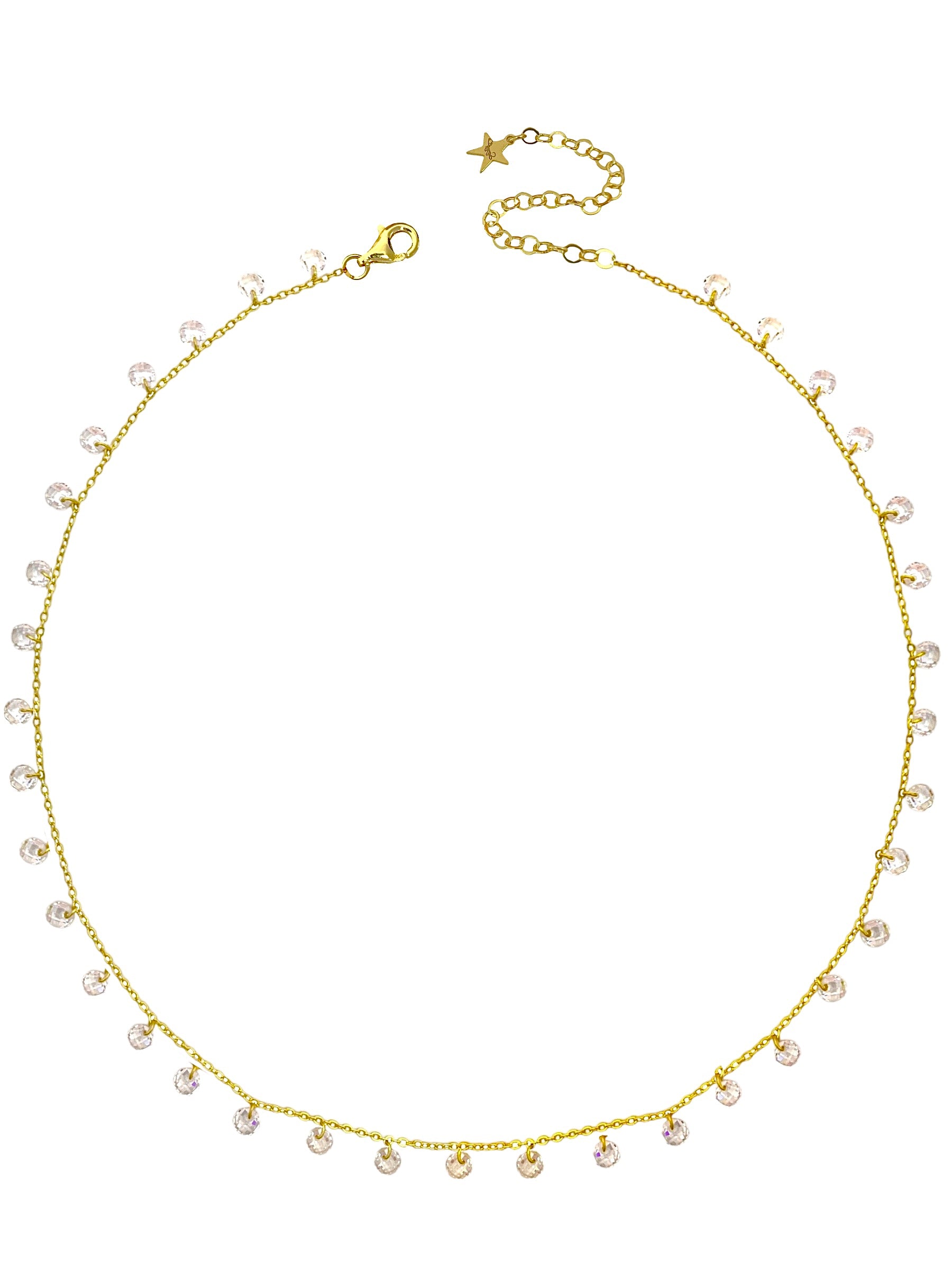 Chain waist zirconia pendants