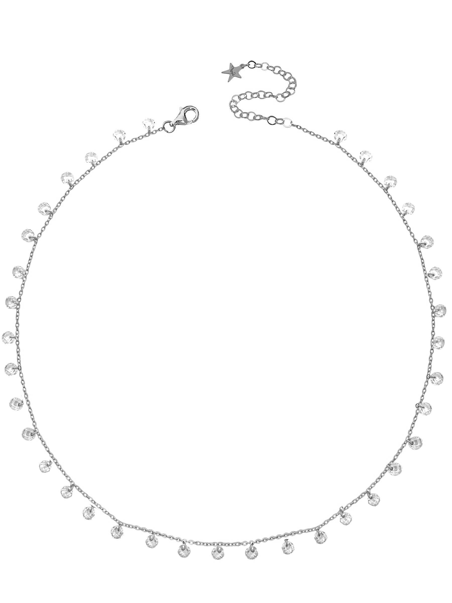 Chain waist zirconia pendants