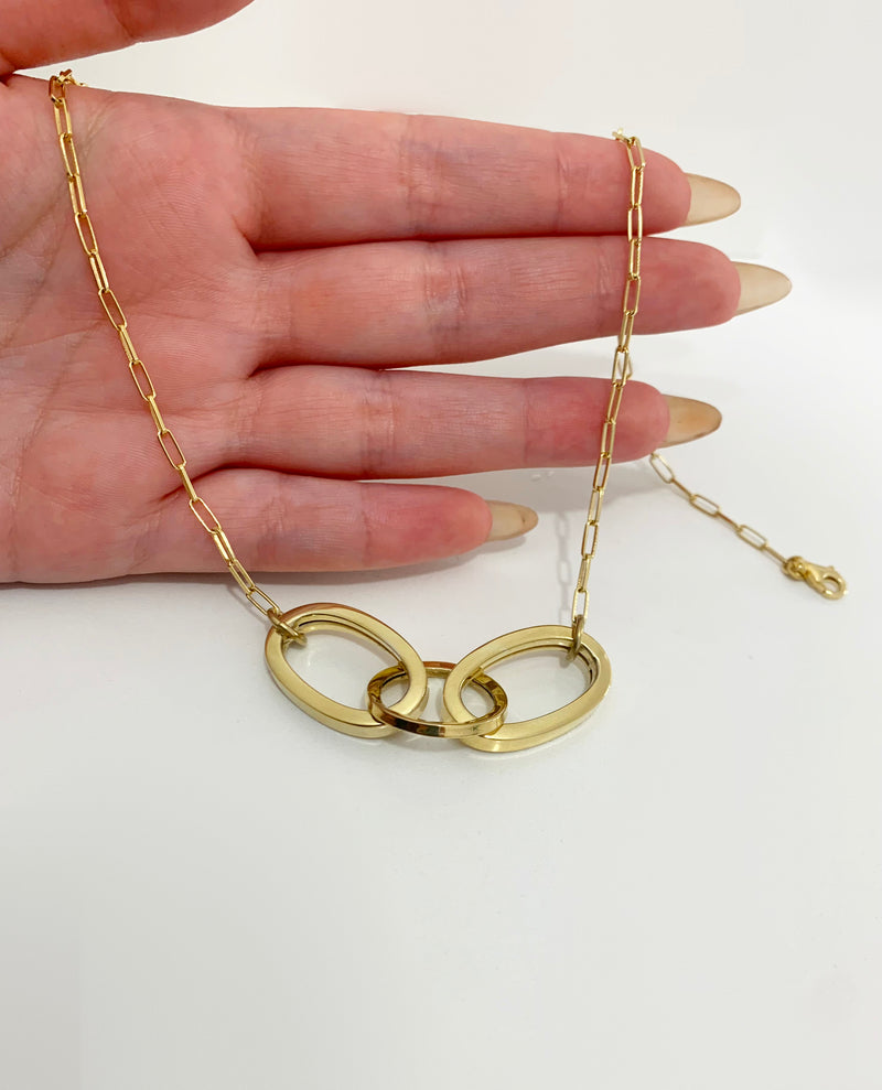 Collana Three Oval