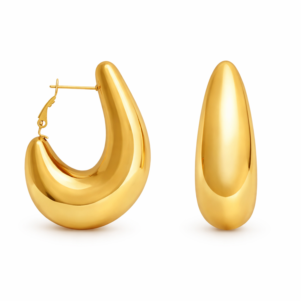 Orecchini Gold Curve