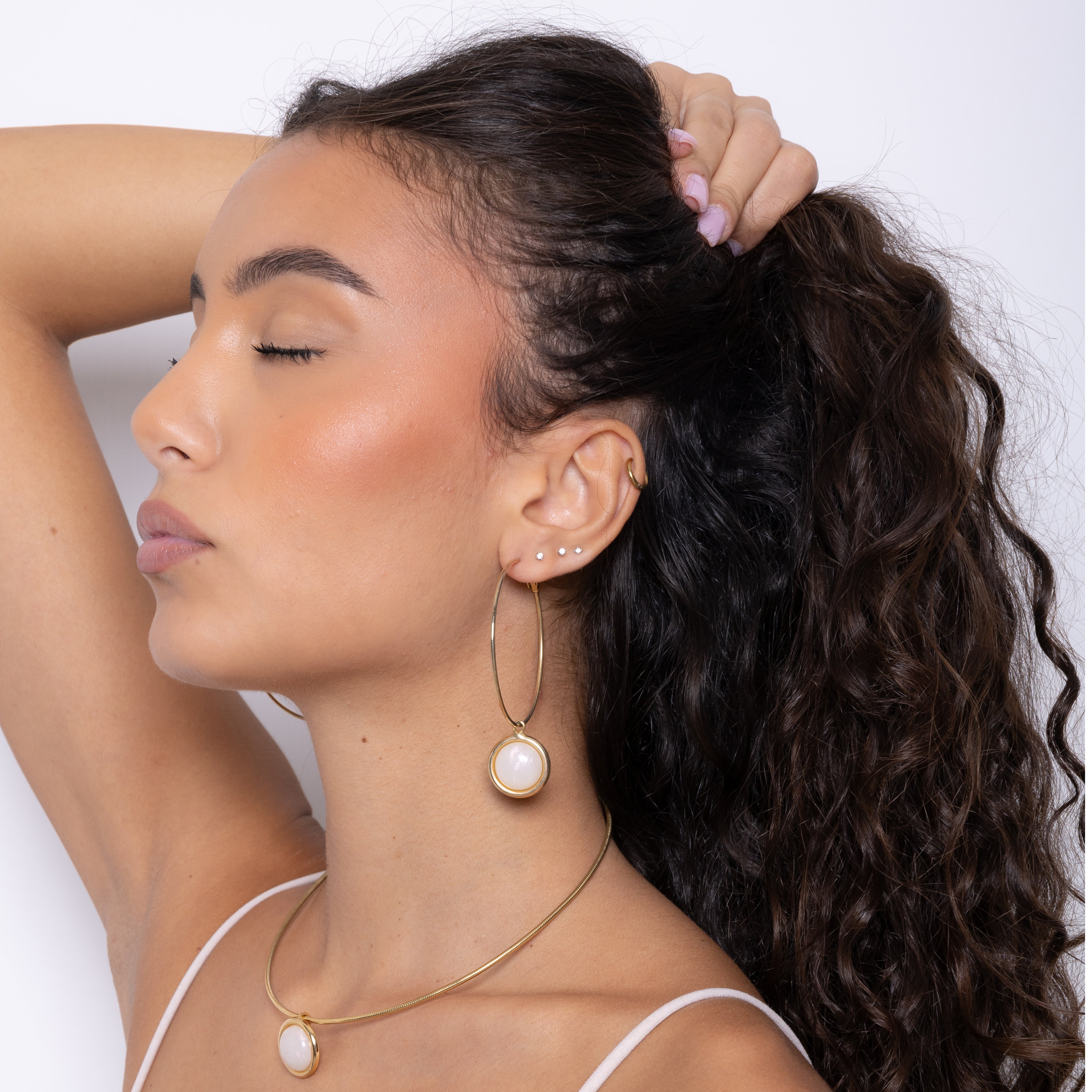 Orecchini Circle Pendent