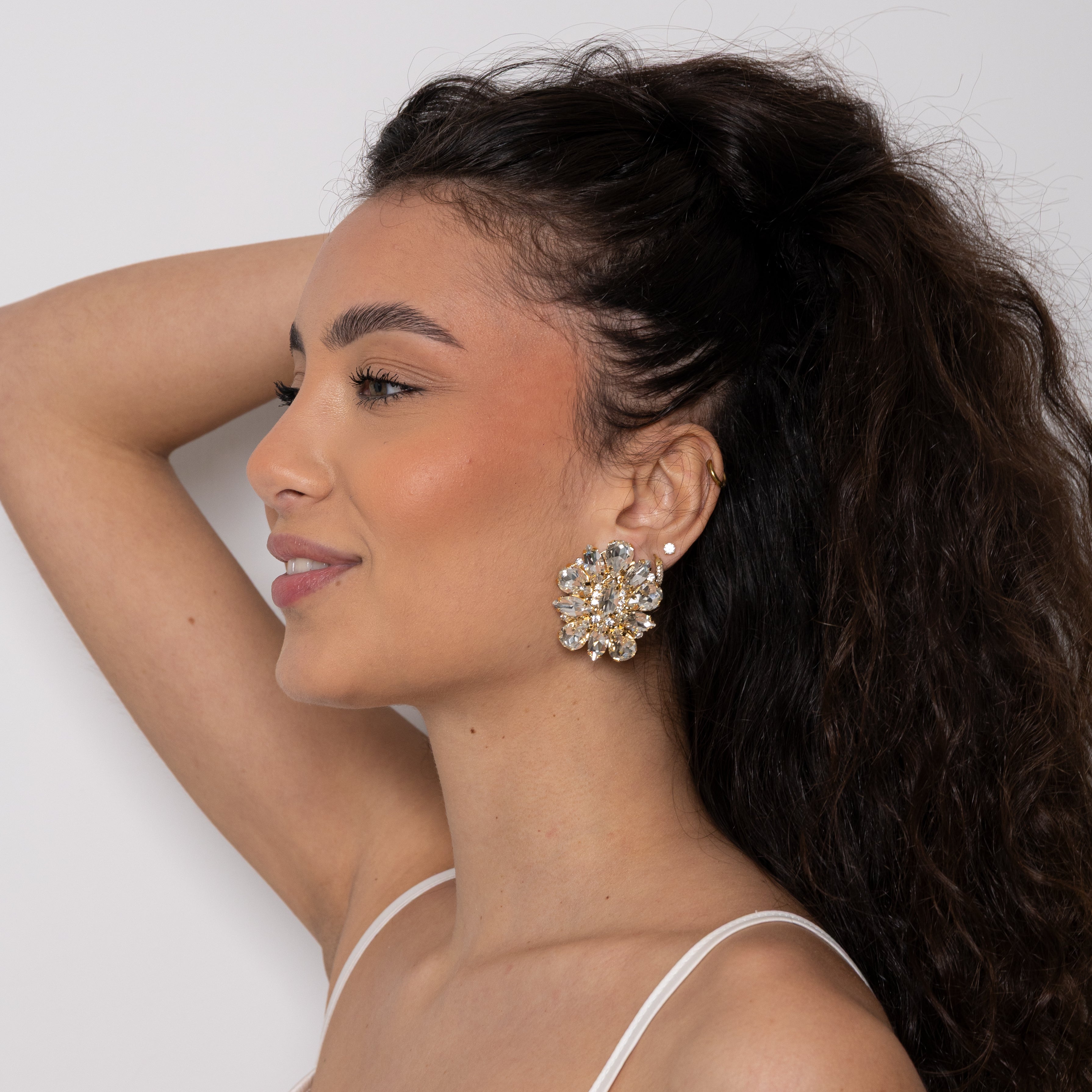 Orecchini flower swarovski