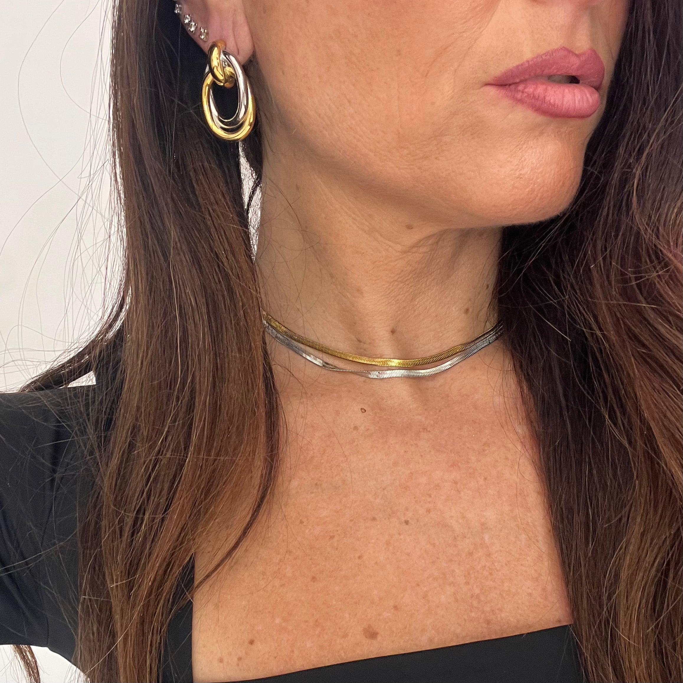 Orecchini Twist Link