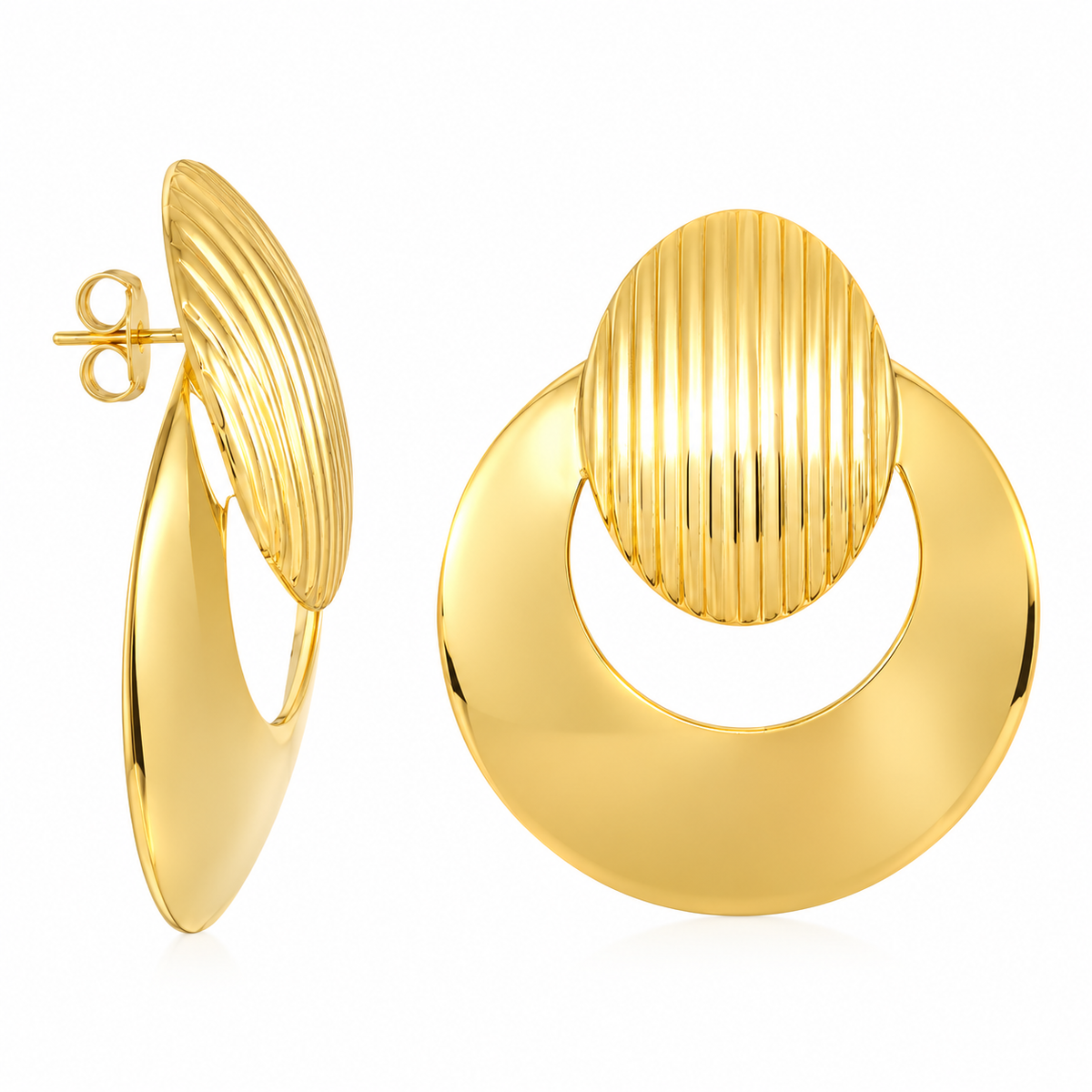 Shield earrings
