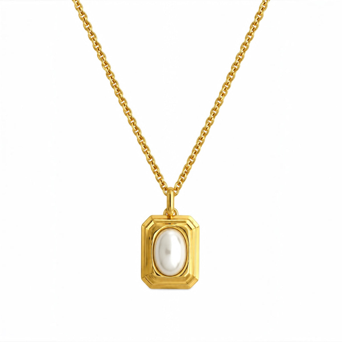 Collana square pearl