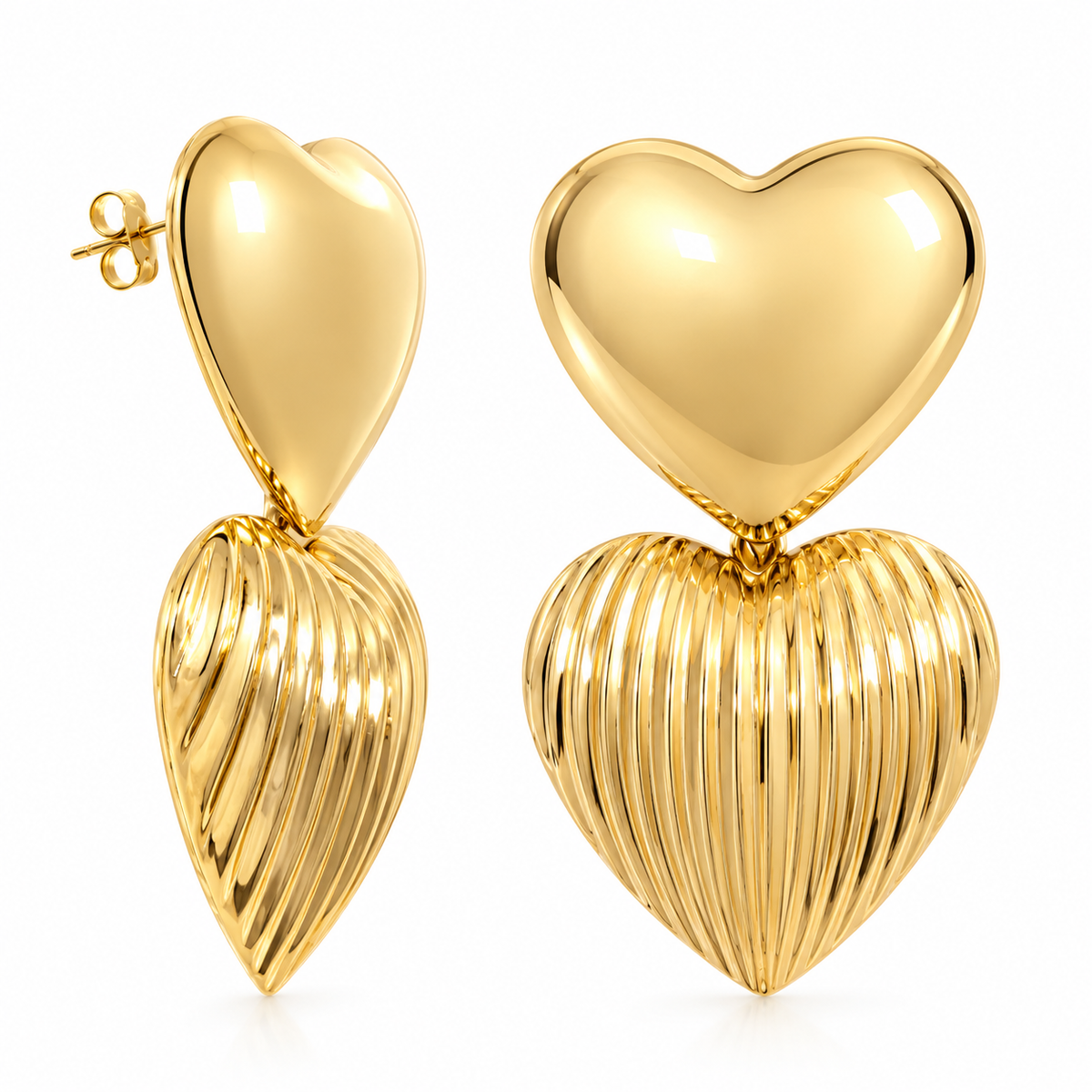 Double love Line earrings