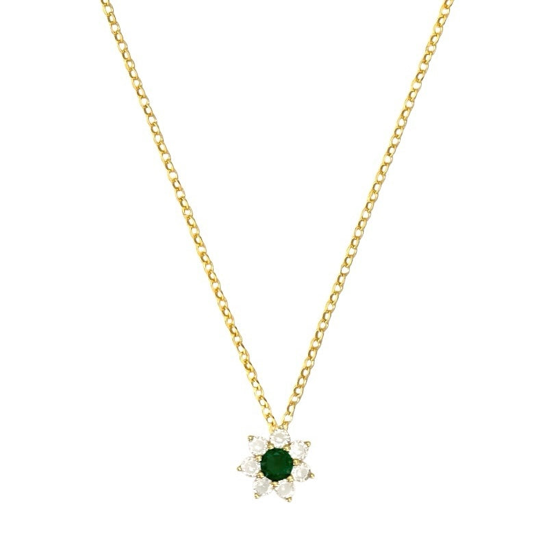 Collana Flowers Green