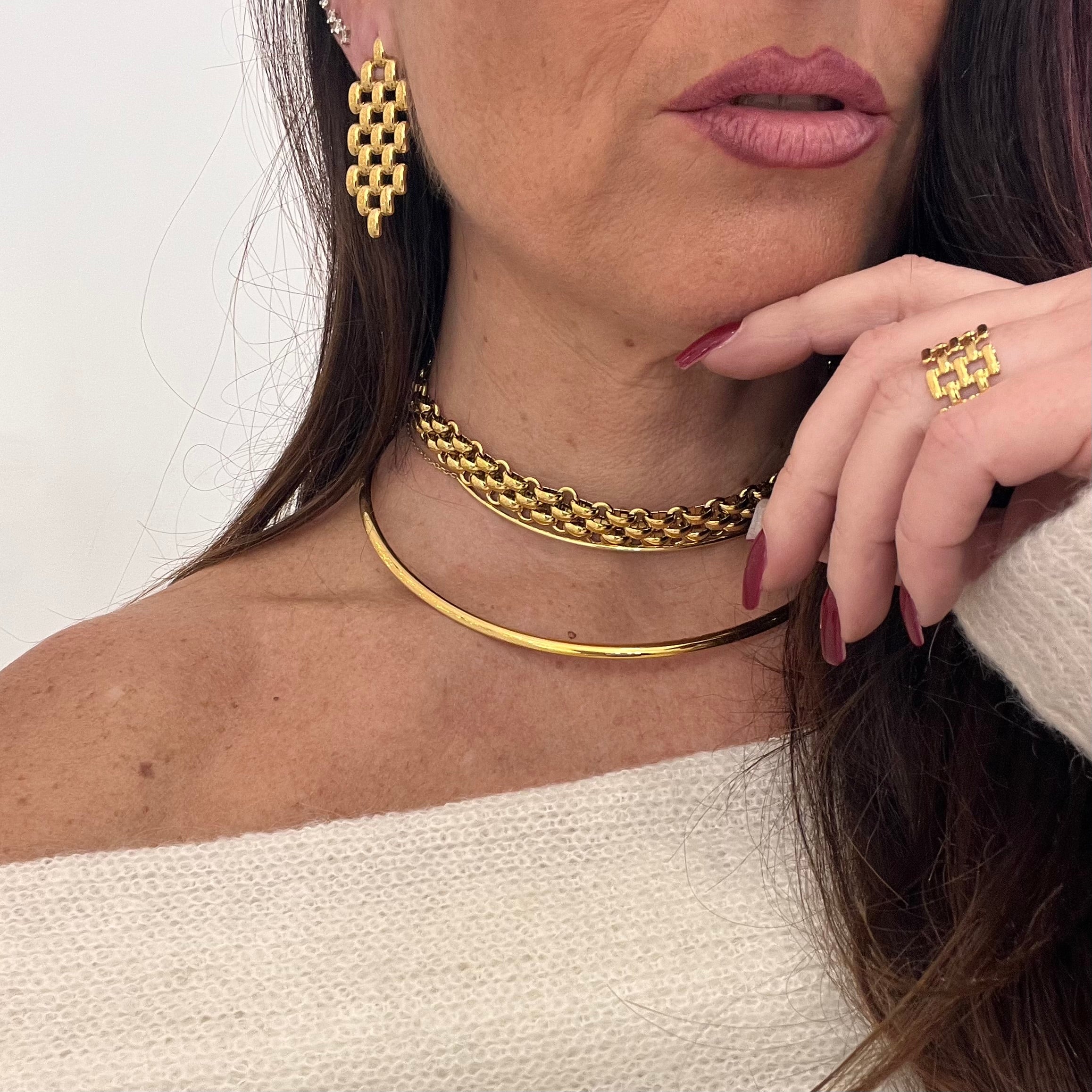 Orecchini Line Rhomb