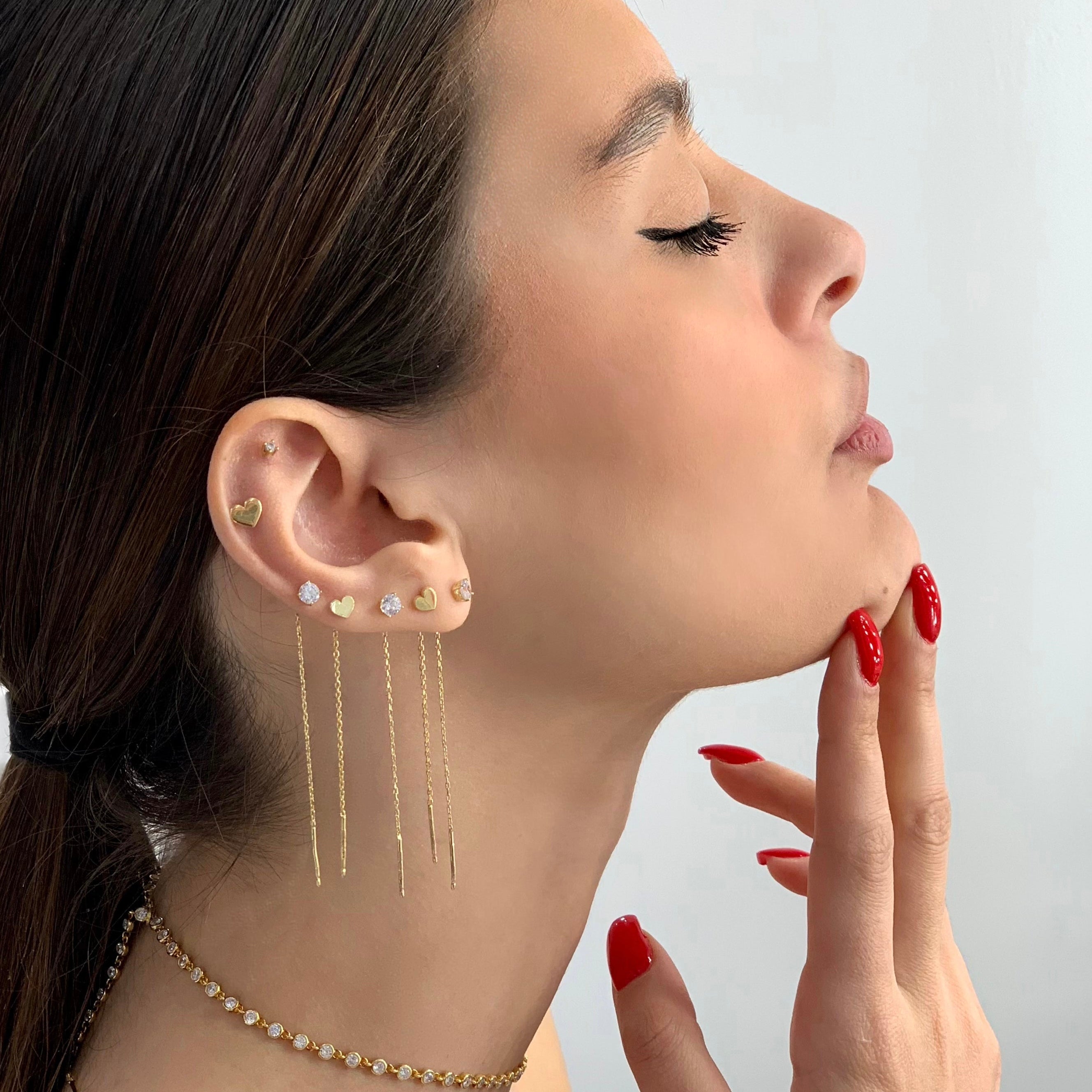 Orecchini chain luce