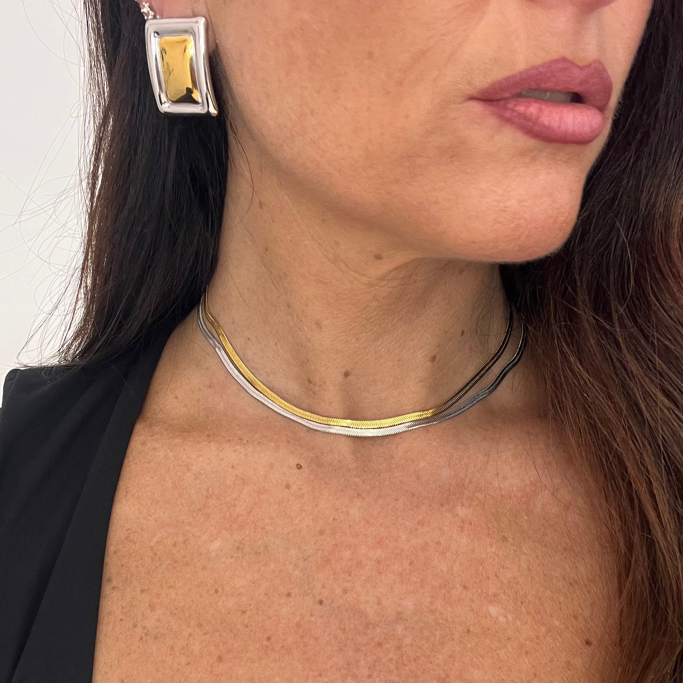 Orecchini Double Rect