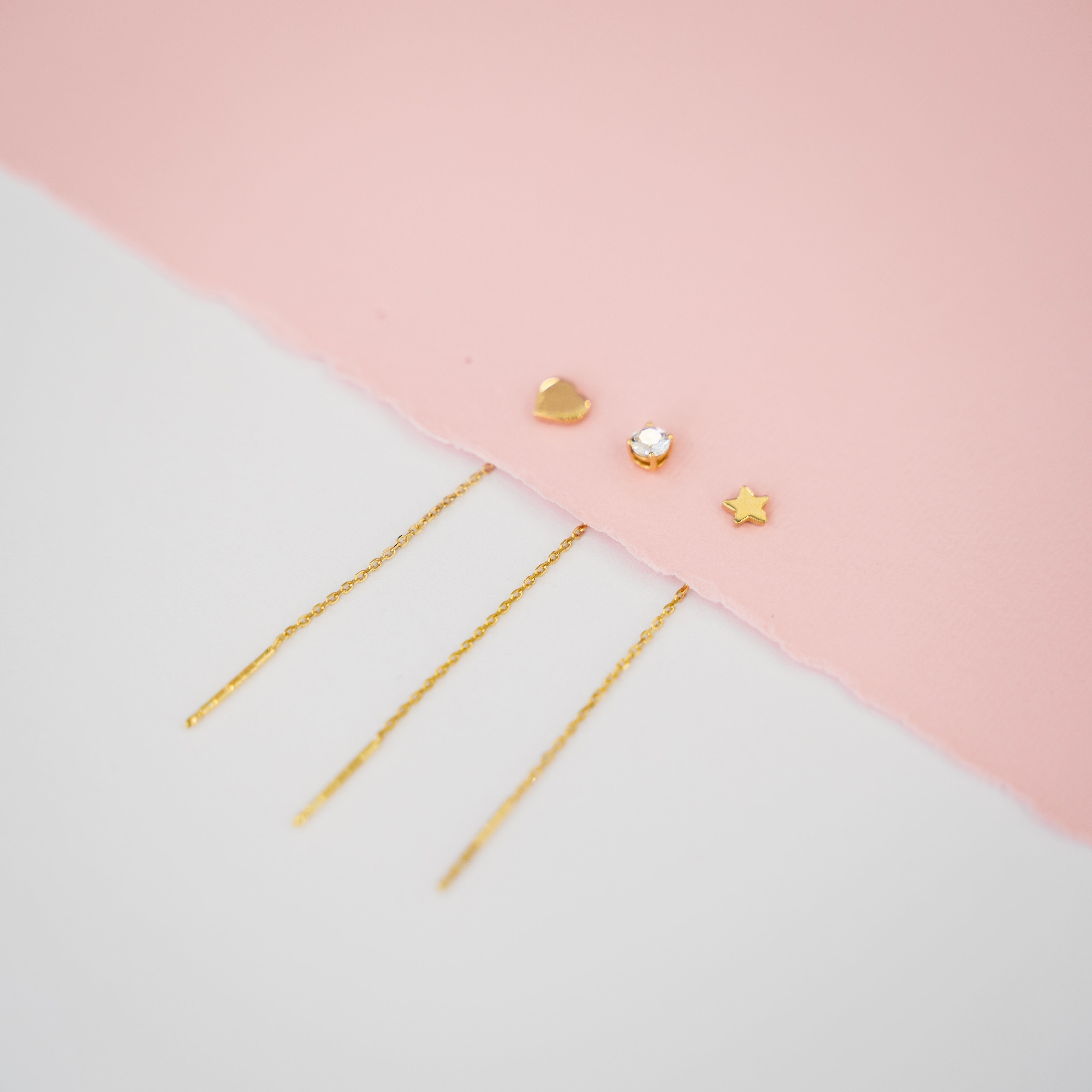 Orecchini chain luce