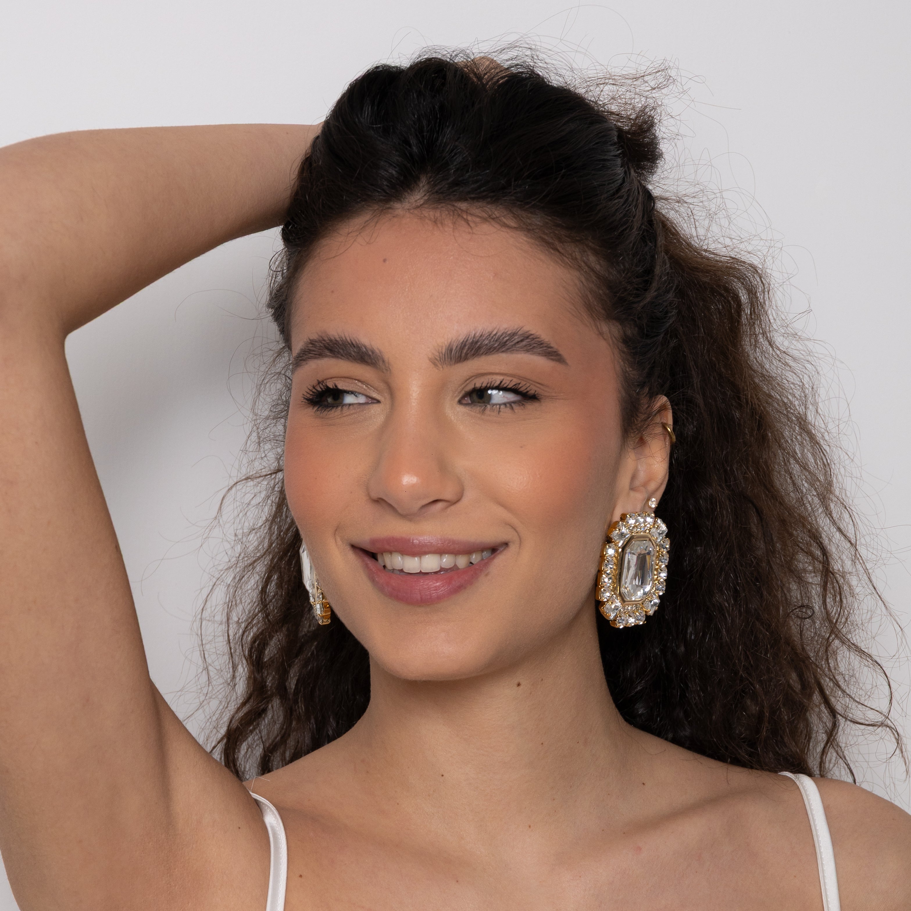 Orecchini maxi Square Swarovski