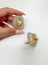 Orecchini Botton Swarovski