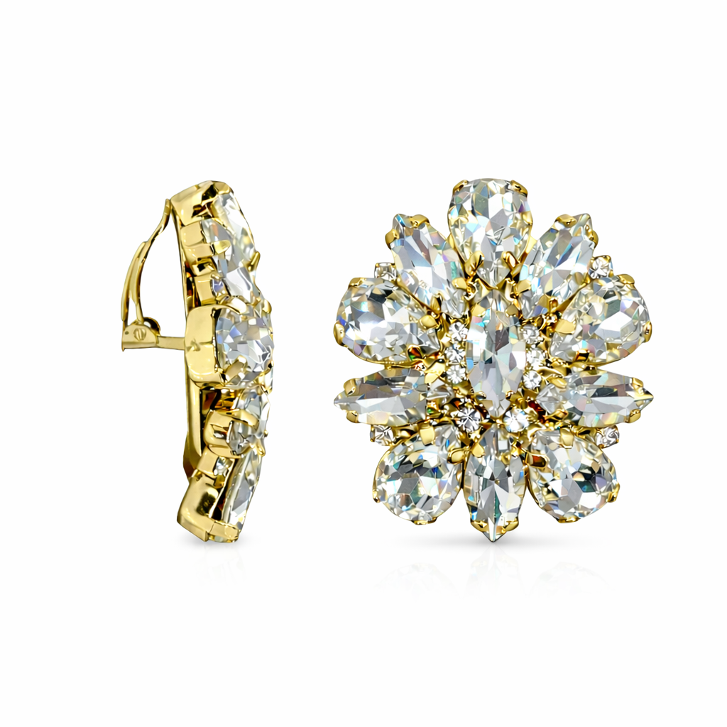 Orecchini flower swarovski