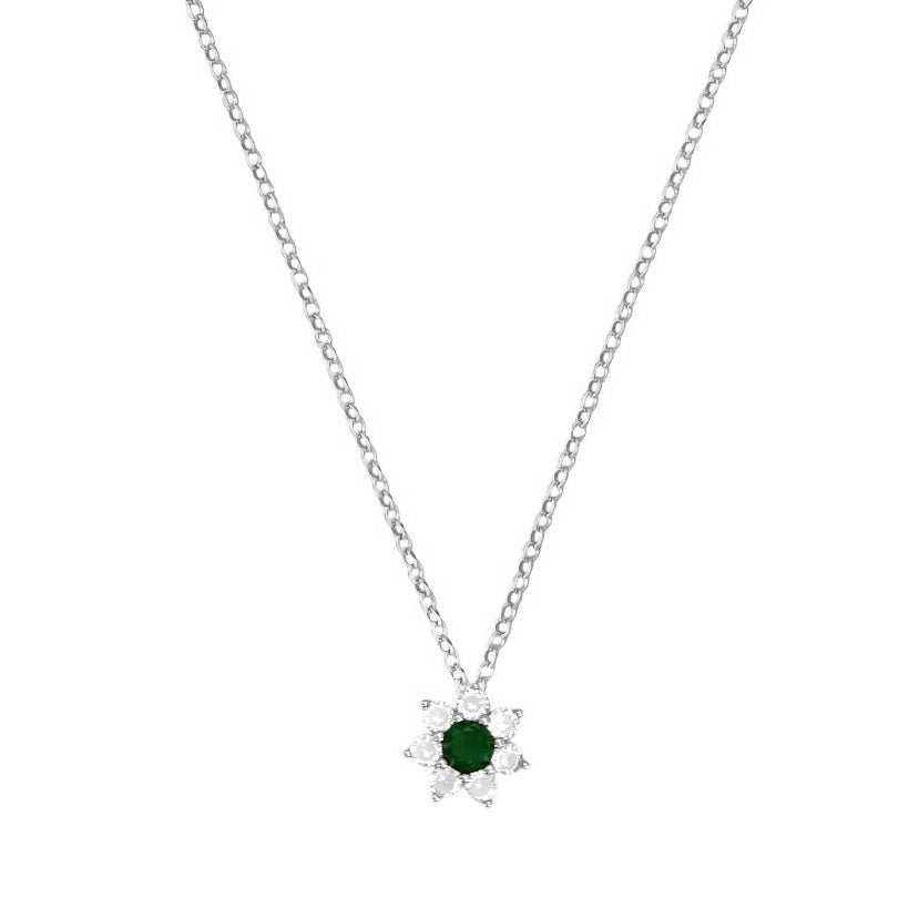 Collana Flowers Green