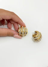 Orecchini snail tris Swarovski