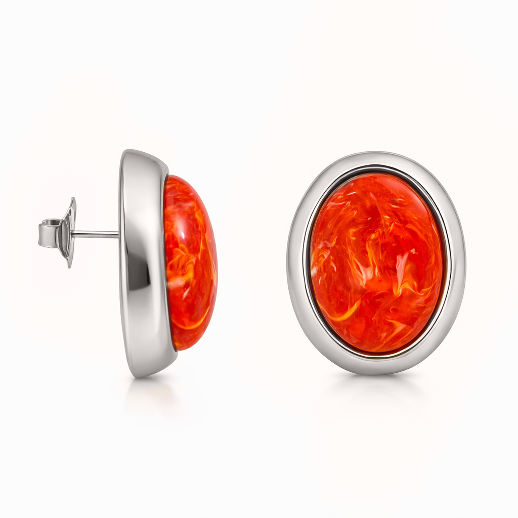 Orecchini new oval color
