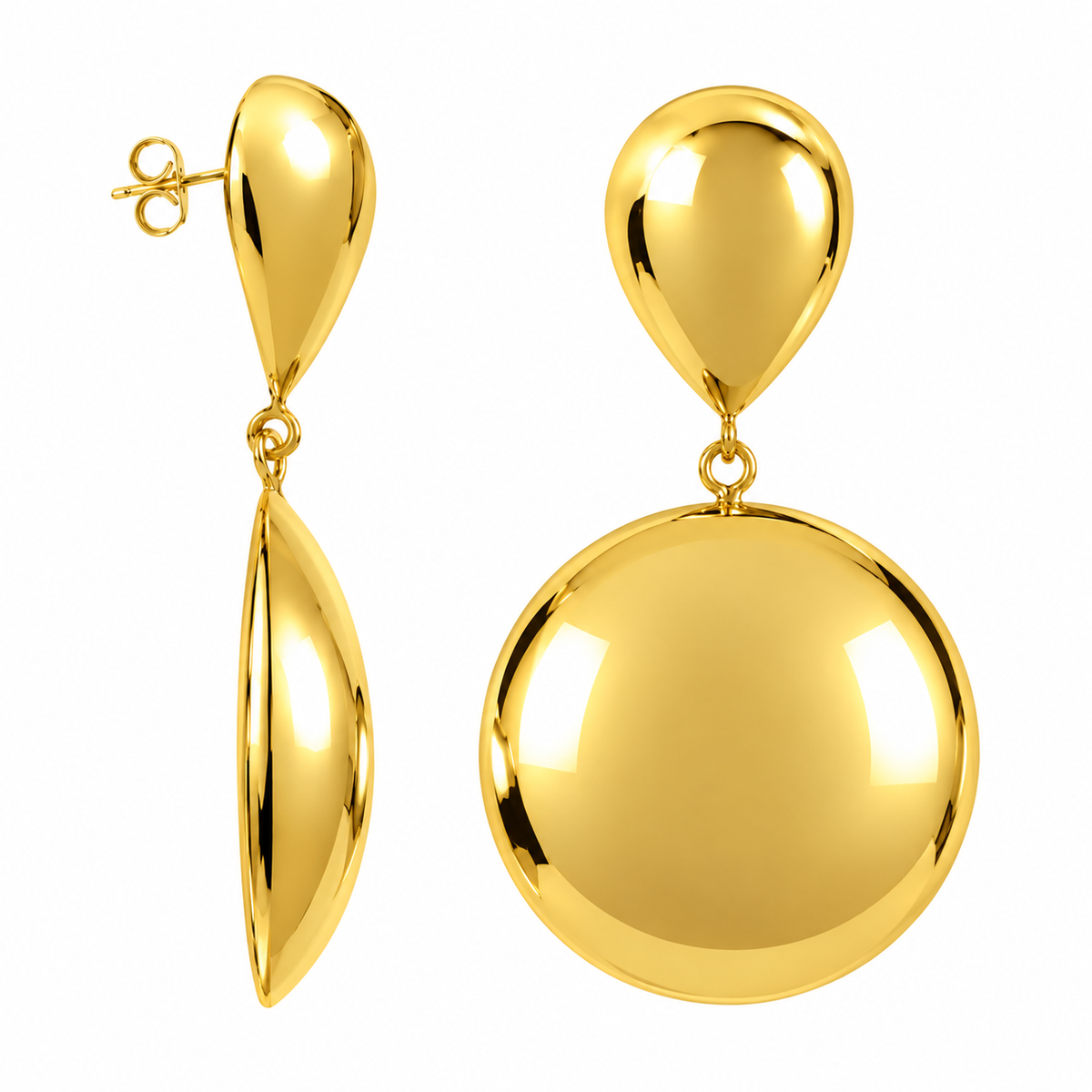 Orecchini Bubble Metal