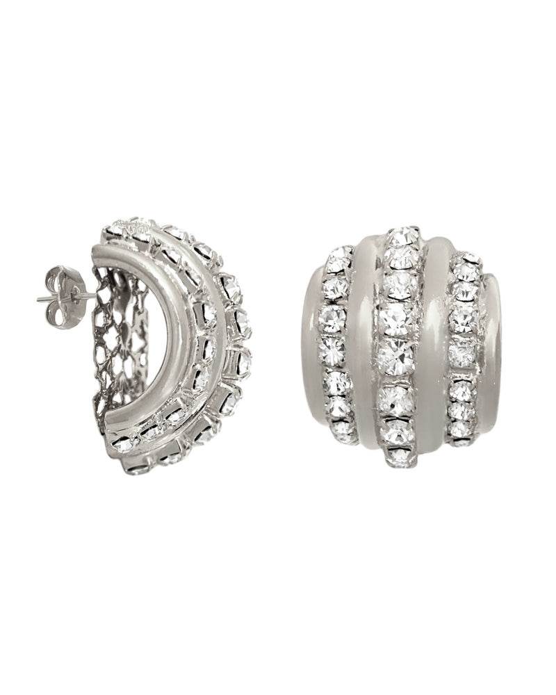 Orecchini snail tris Swarovski