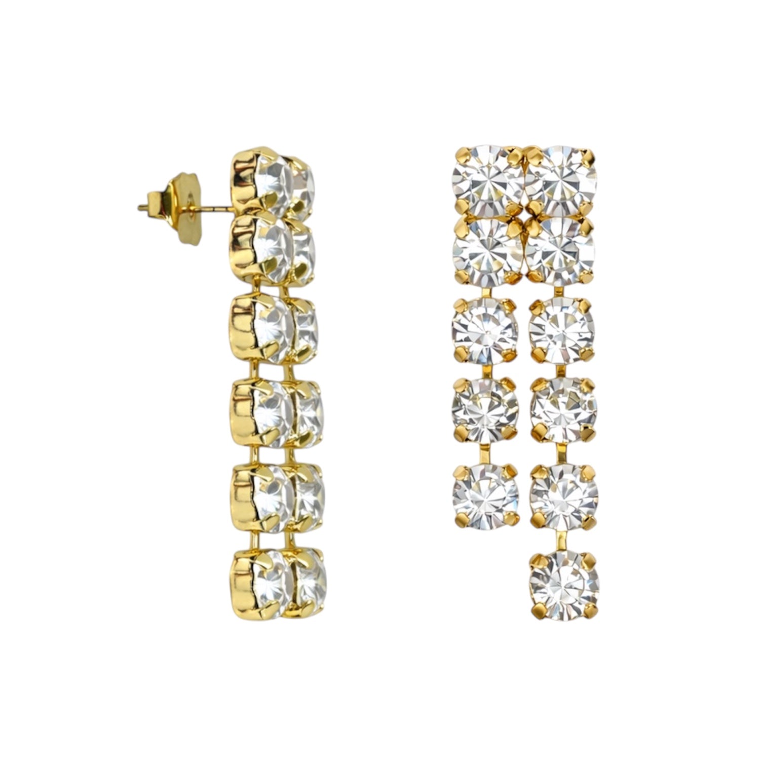 Orecchini square pendent